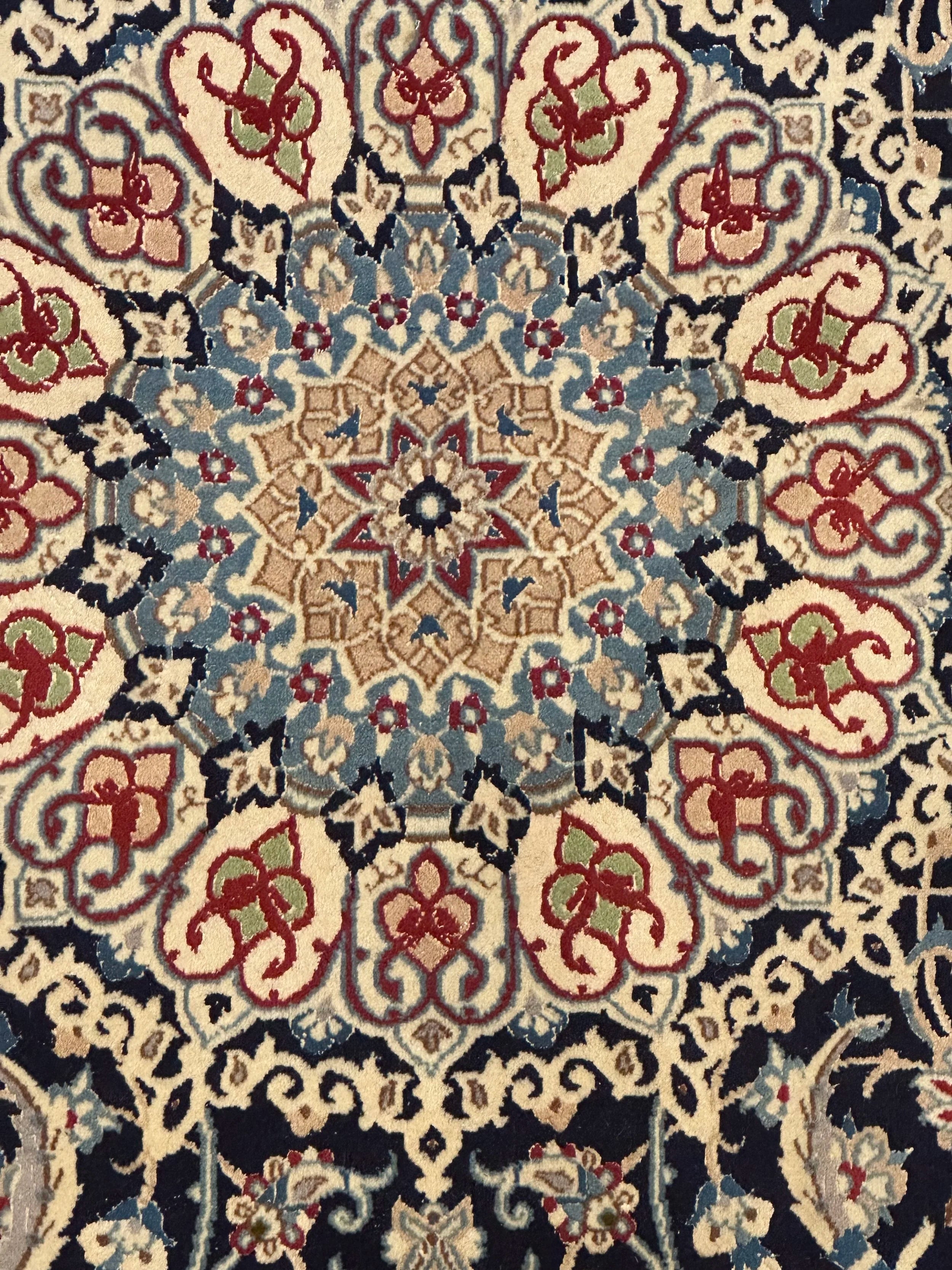 Persian Nain Pure Wool Hand Knotted 305cm X225cm