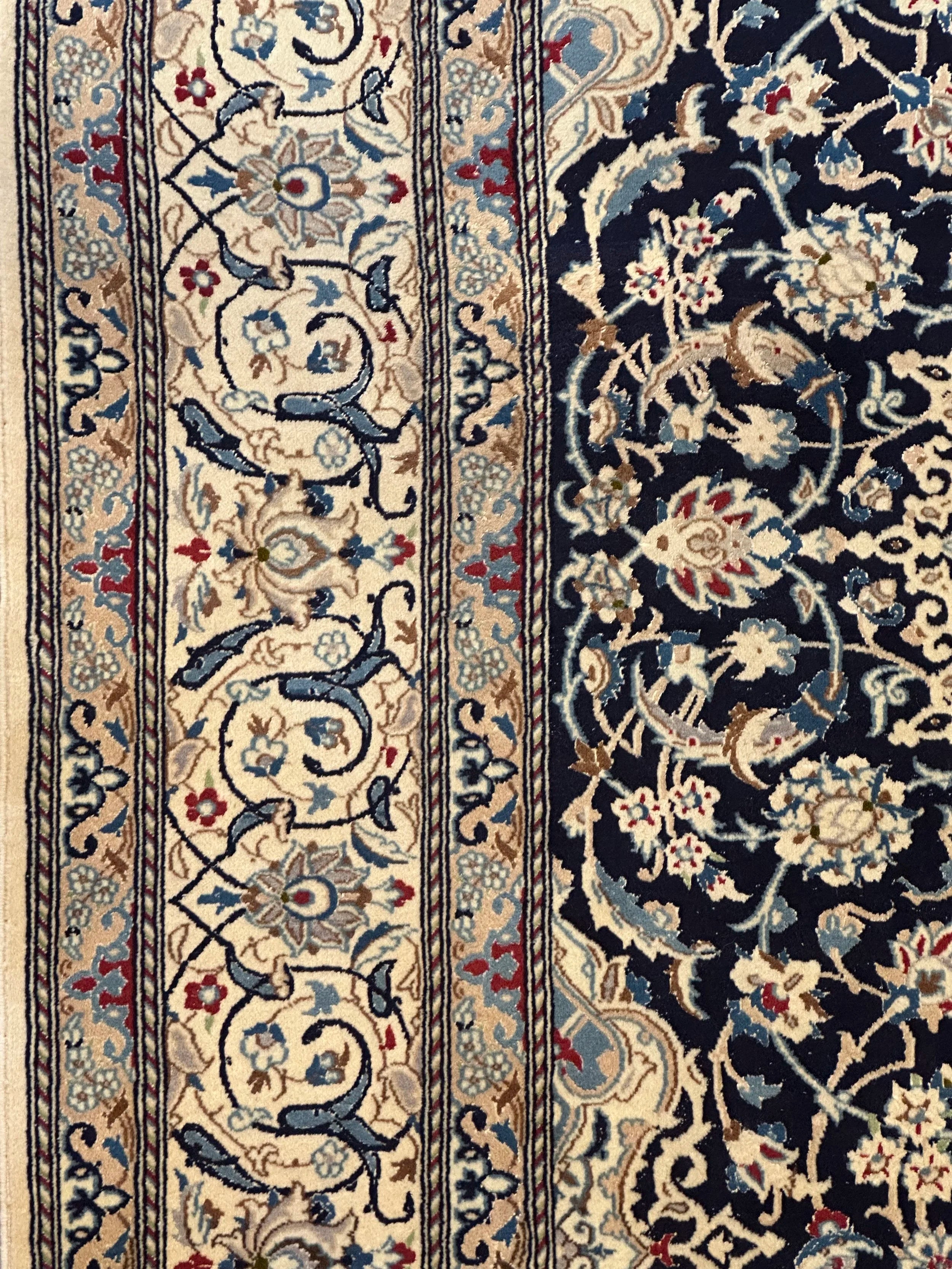 Persian Nain Pure Wool Hand Knotted 305cm X225cm