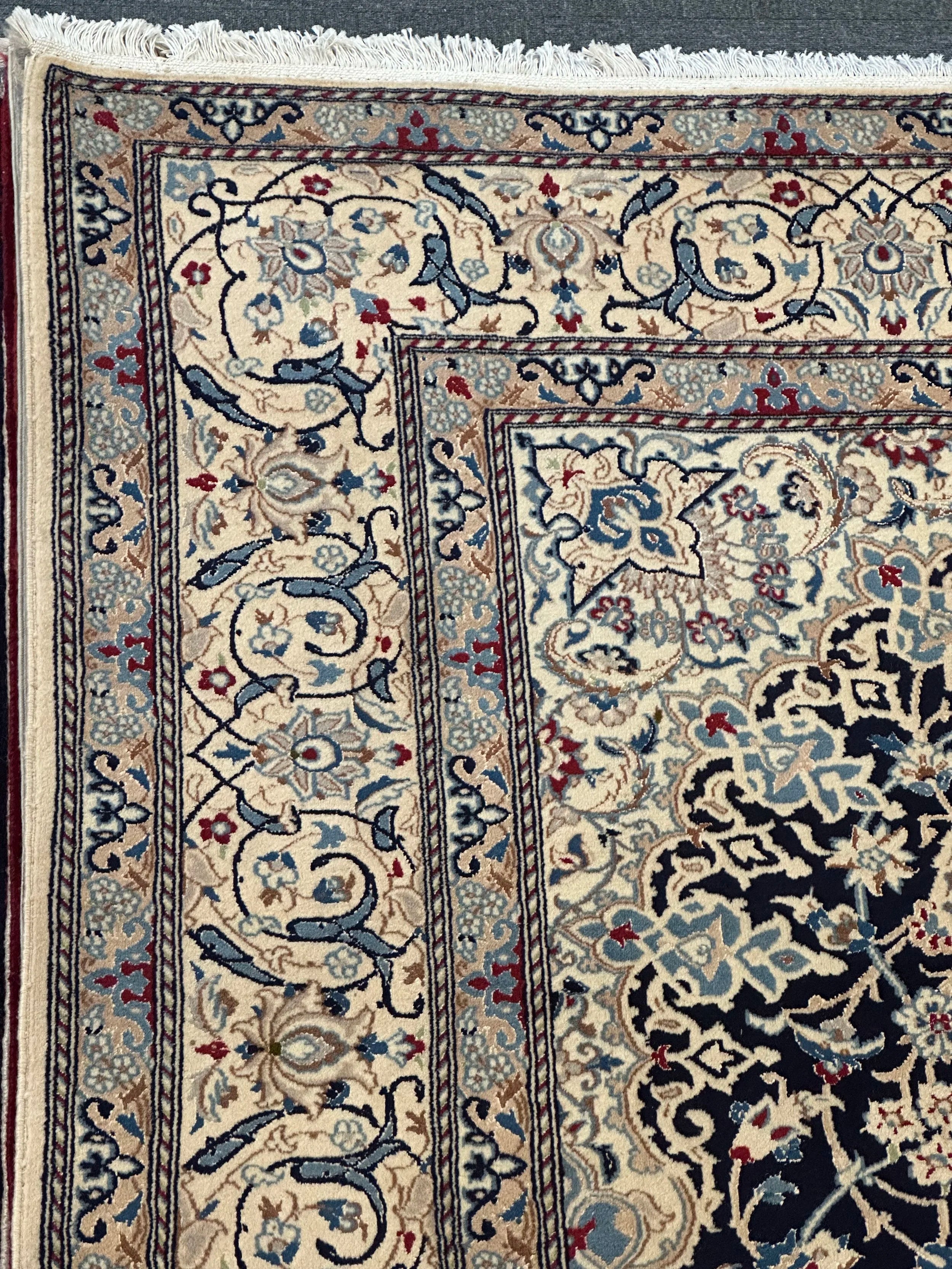 Persian Nain Pure Wool Hand Knotted 305cm X225cm