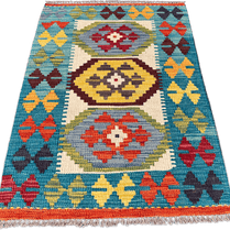 Chobi Kilim Rug - 91 cm x 61 cm