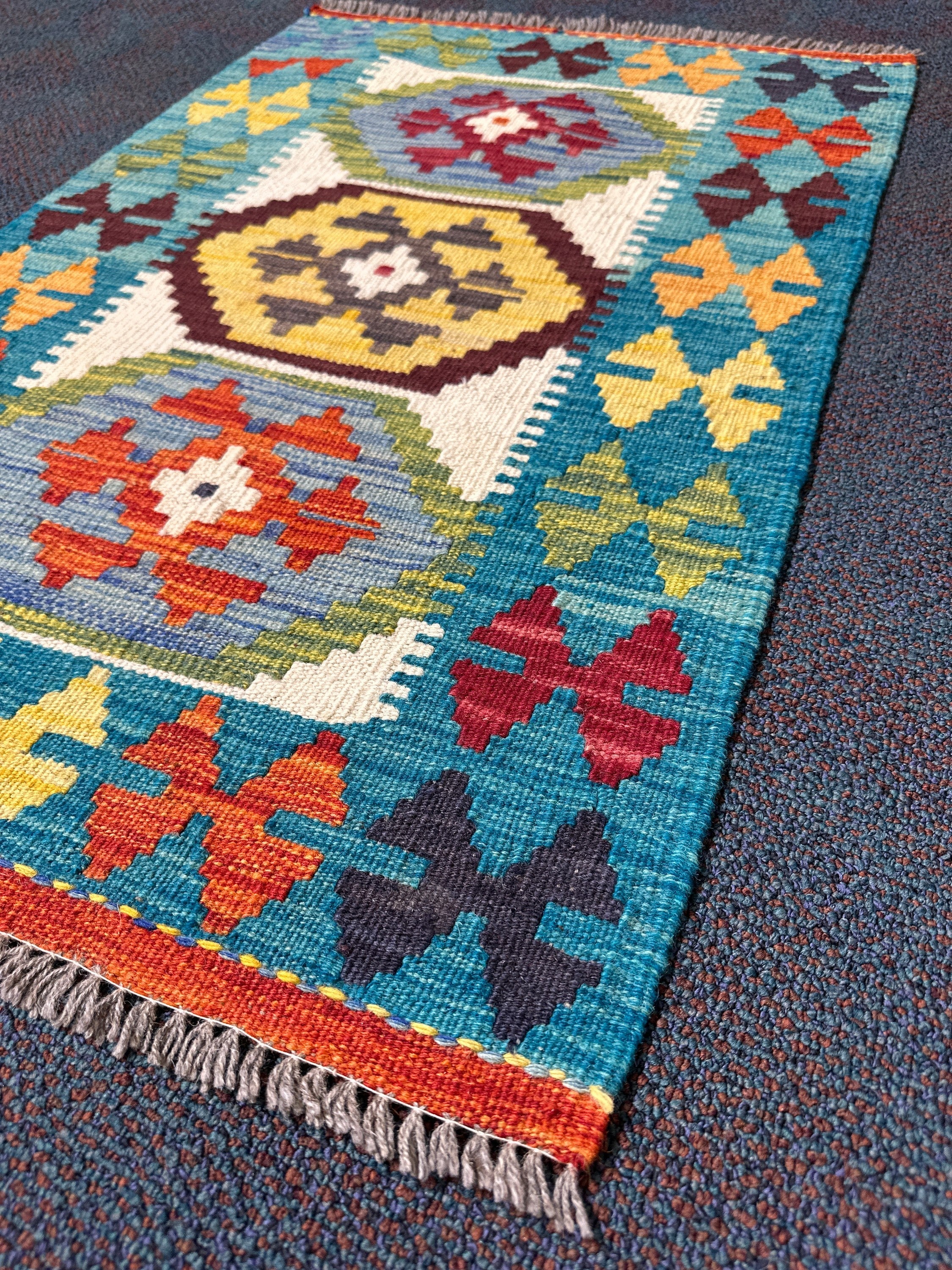 Chobi Kilim Rug - 91 cm x 61 cm