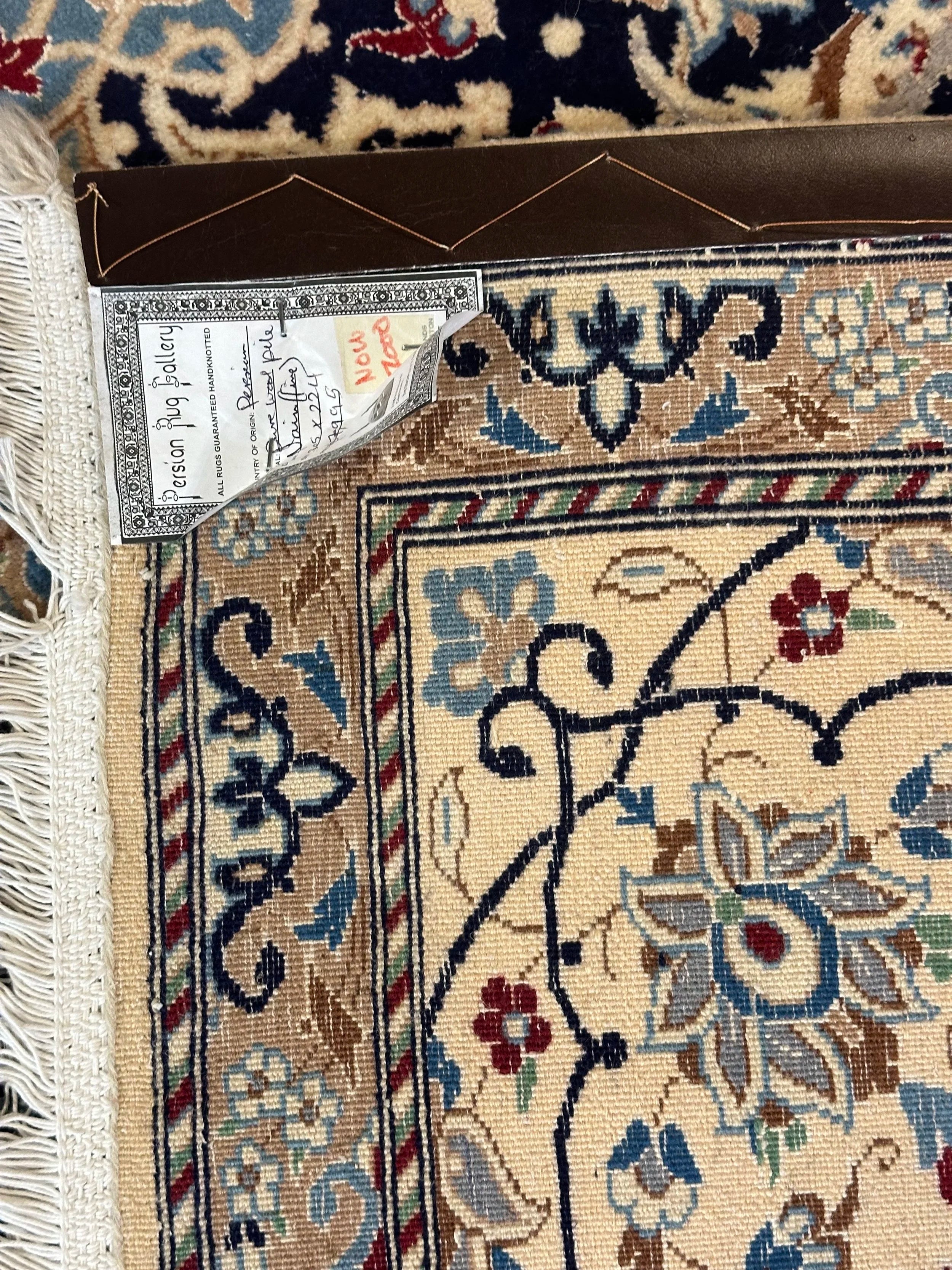 Persian Nain Pure Wool Hand Knotted 305cm X225cm
