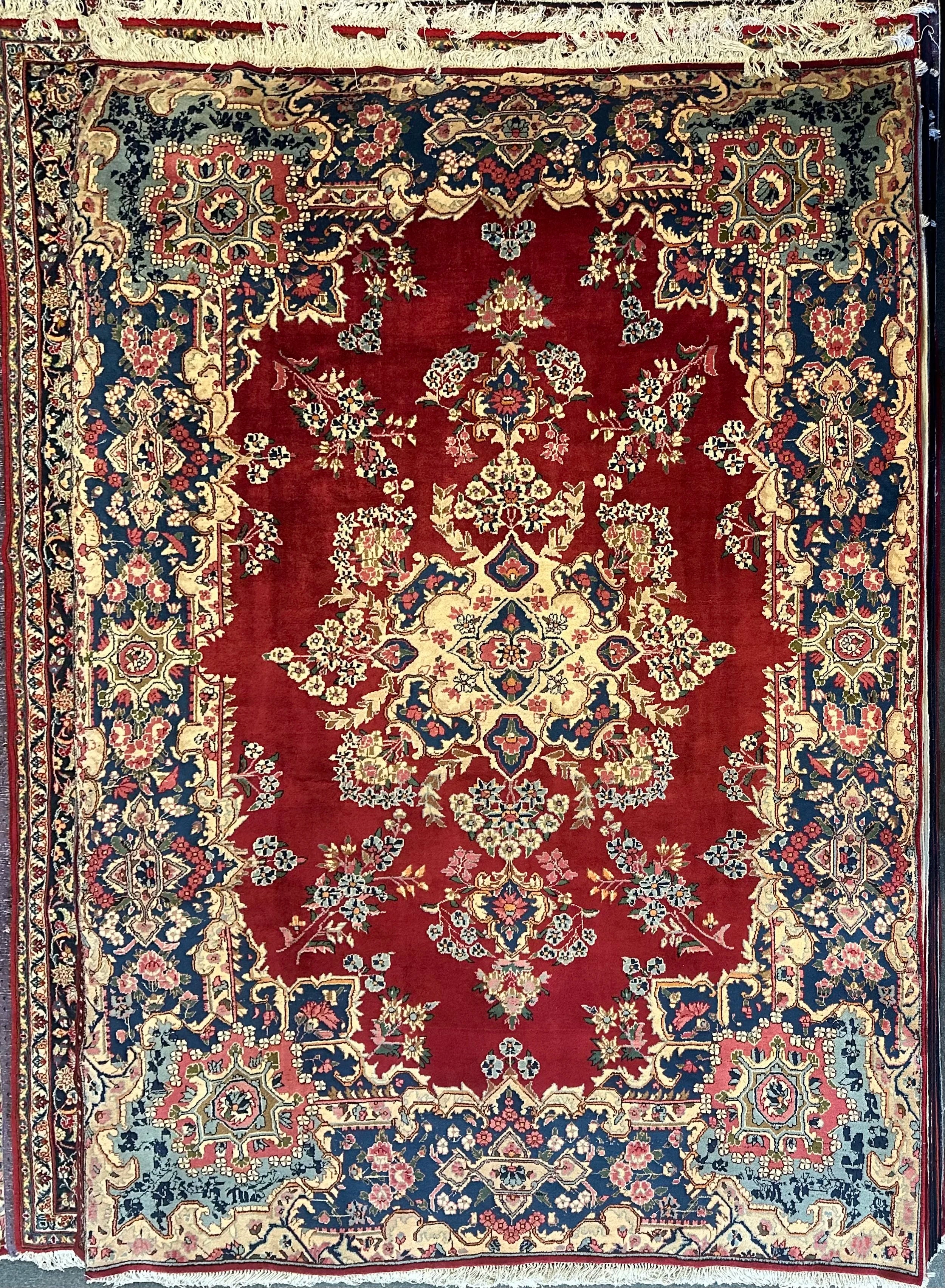 Persian Yazd Pure Wool Hand Knotted Rug 360cm X 245cm