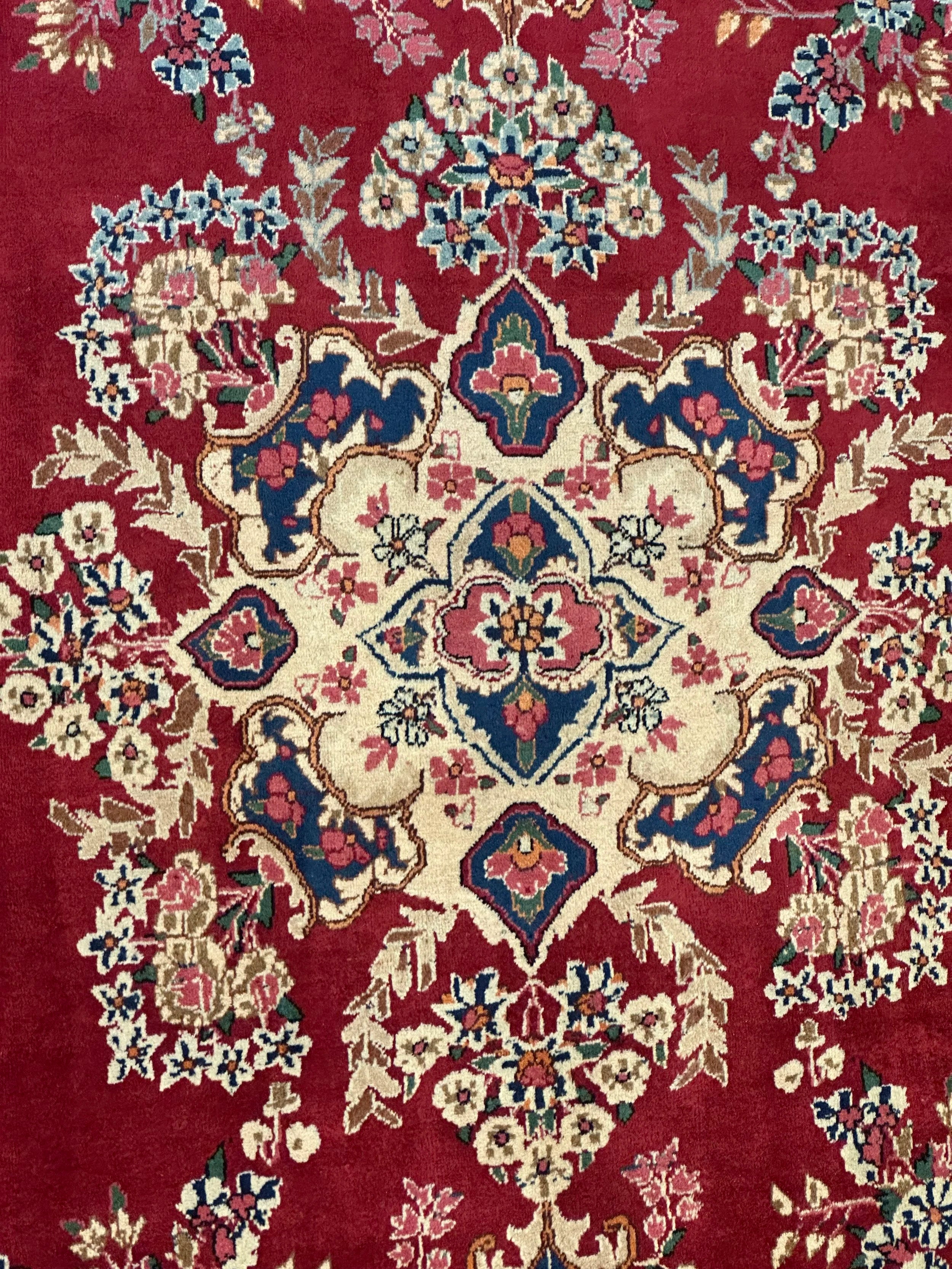 Persian Yazd Pure Wool Hand Knotted Rug 360cm X 245cm
