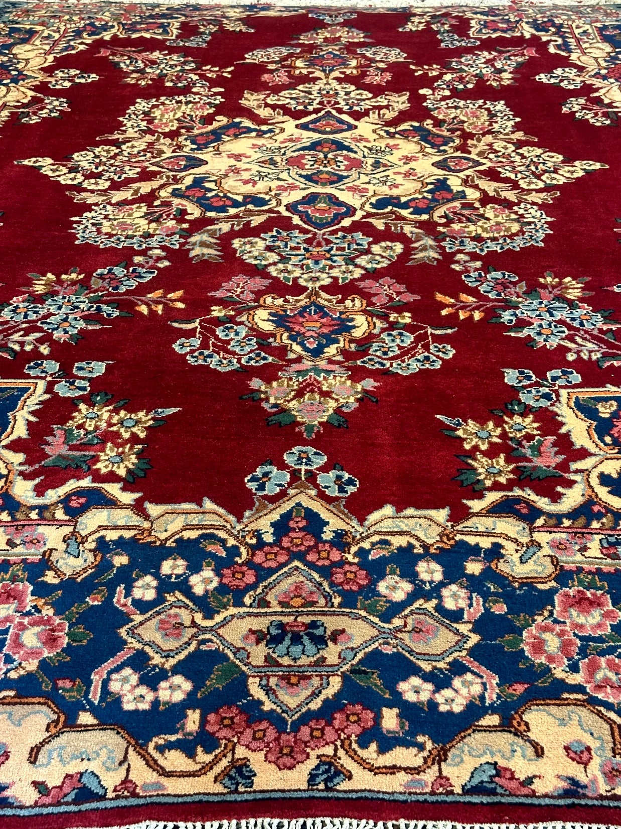 Persian Yazd Pure Wool Hand Knotted Rug 360cm X 245cm