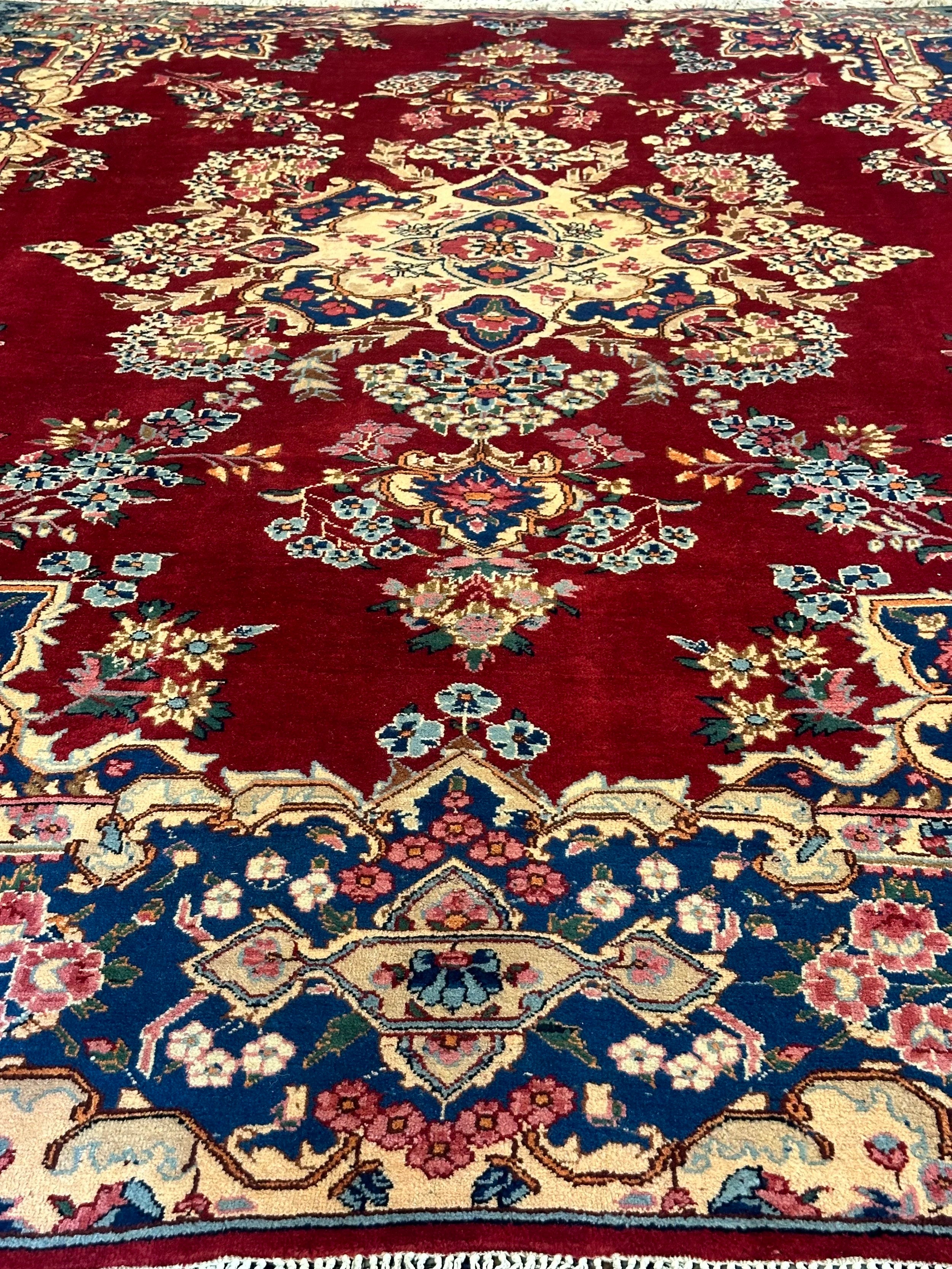 Persian Yazd Pure Wool Hand Knotted Rug 360cm X 245cm