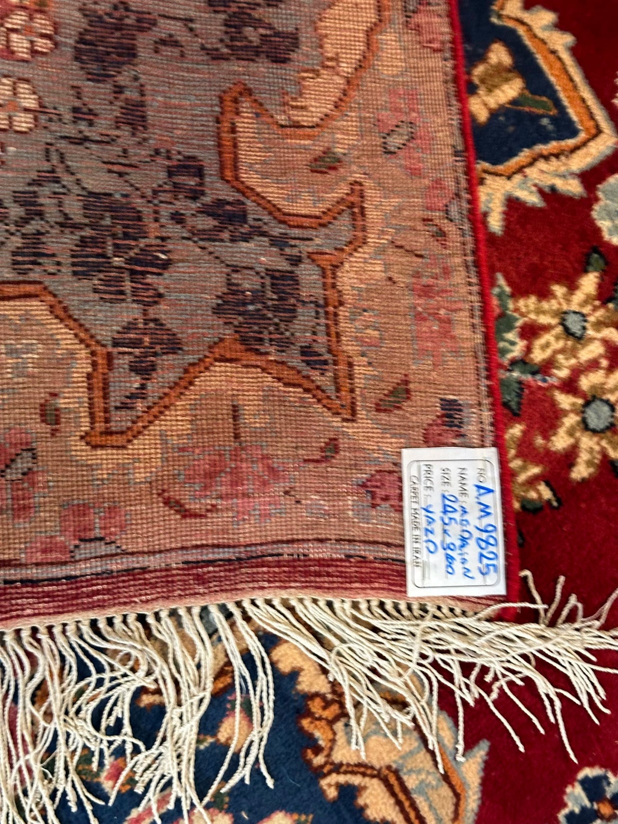 Persian Yazd Pure Wool Hand Knotted Rug 360cm X 245cm