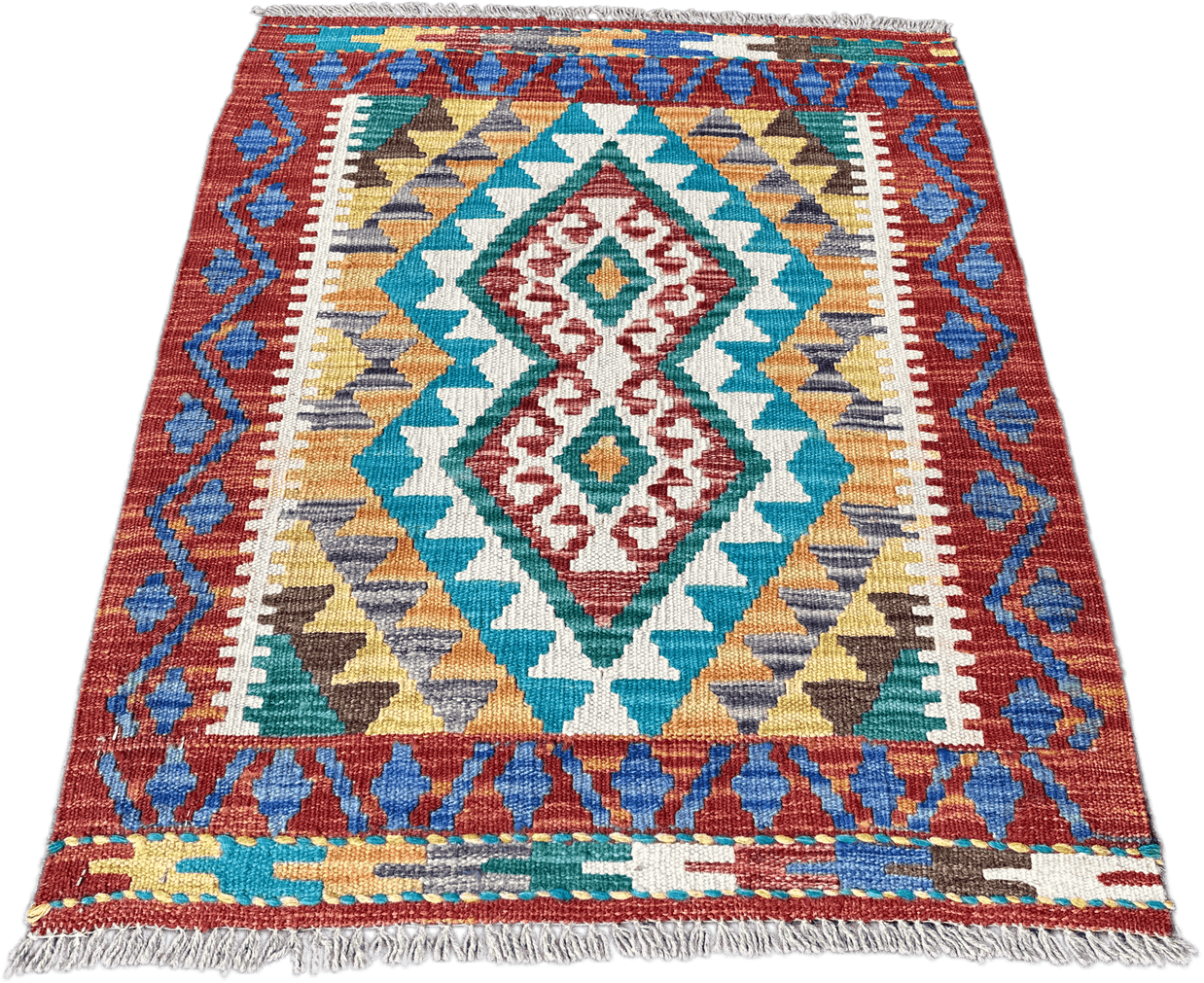 Chobi Kilim Rug - 83 cm x 64 cm