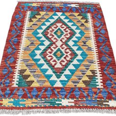 Chobi Kilim Rug - 83 cm x 64 cm
