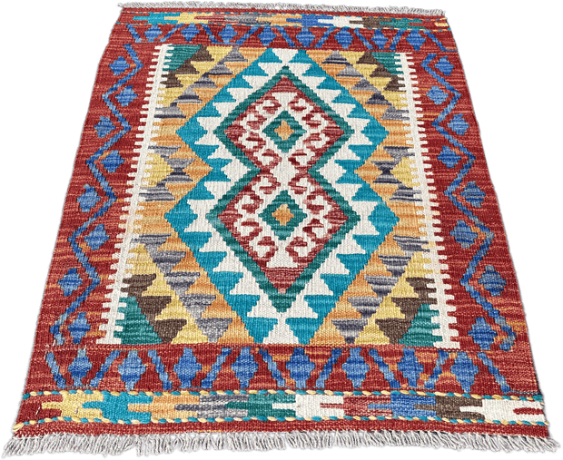 Chobi Kilim Rug - 83 cm x 64 cm