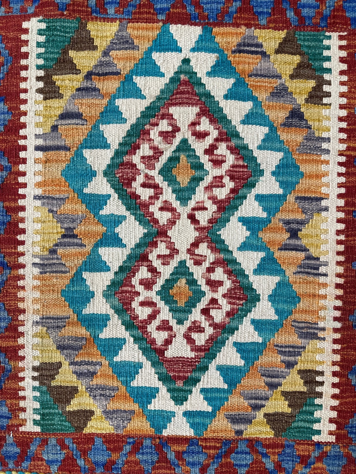 Chobi Kilim Rug - 83 cm x 64 cm