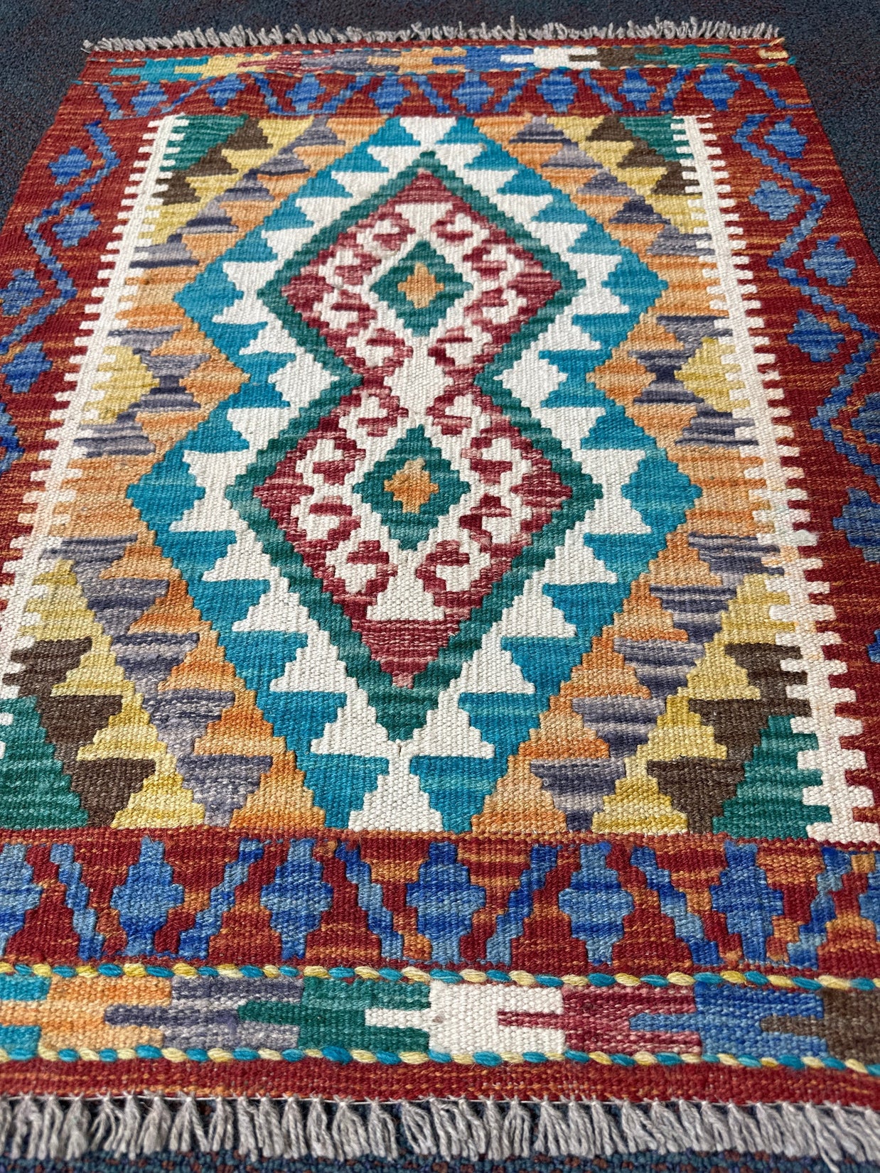 Chobi Kilim Rug - 83 cm x 64 cm