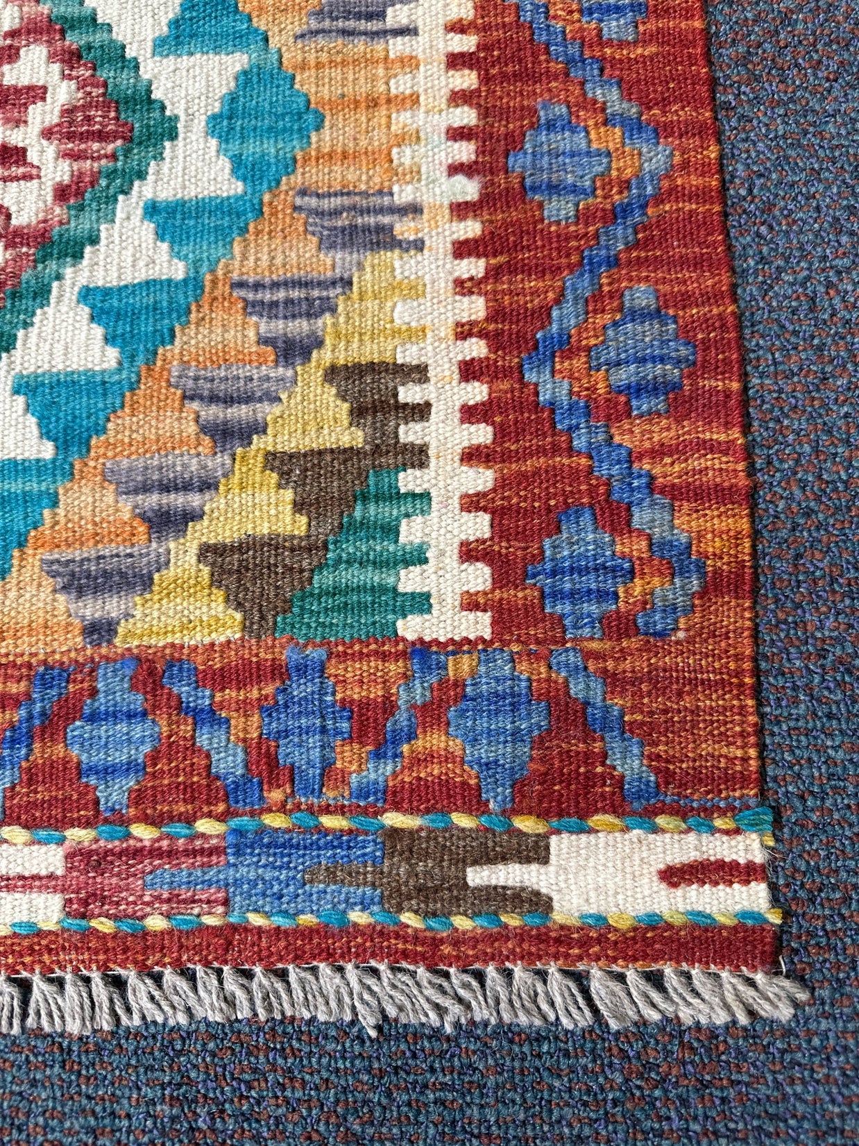 Chobi Kilim Rug - 83 cm x 64 cm