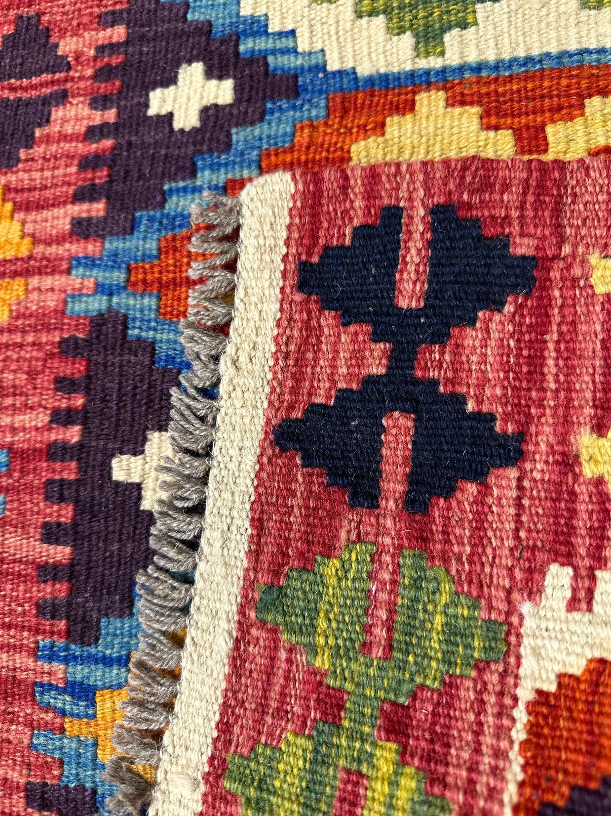 Chobi Kilim Rug - 88 cm x 63 cm
