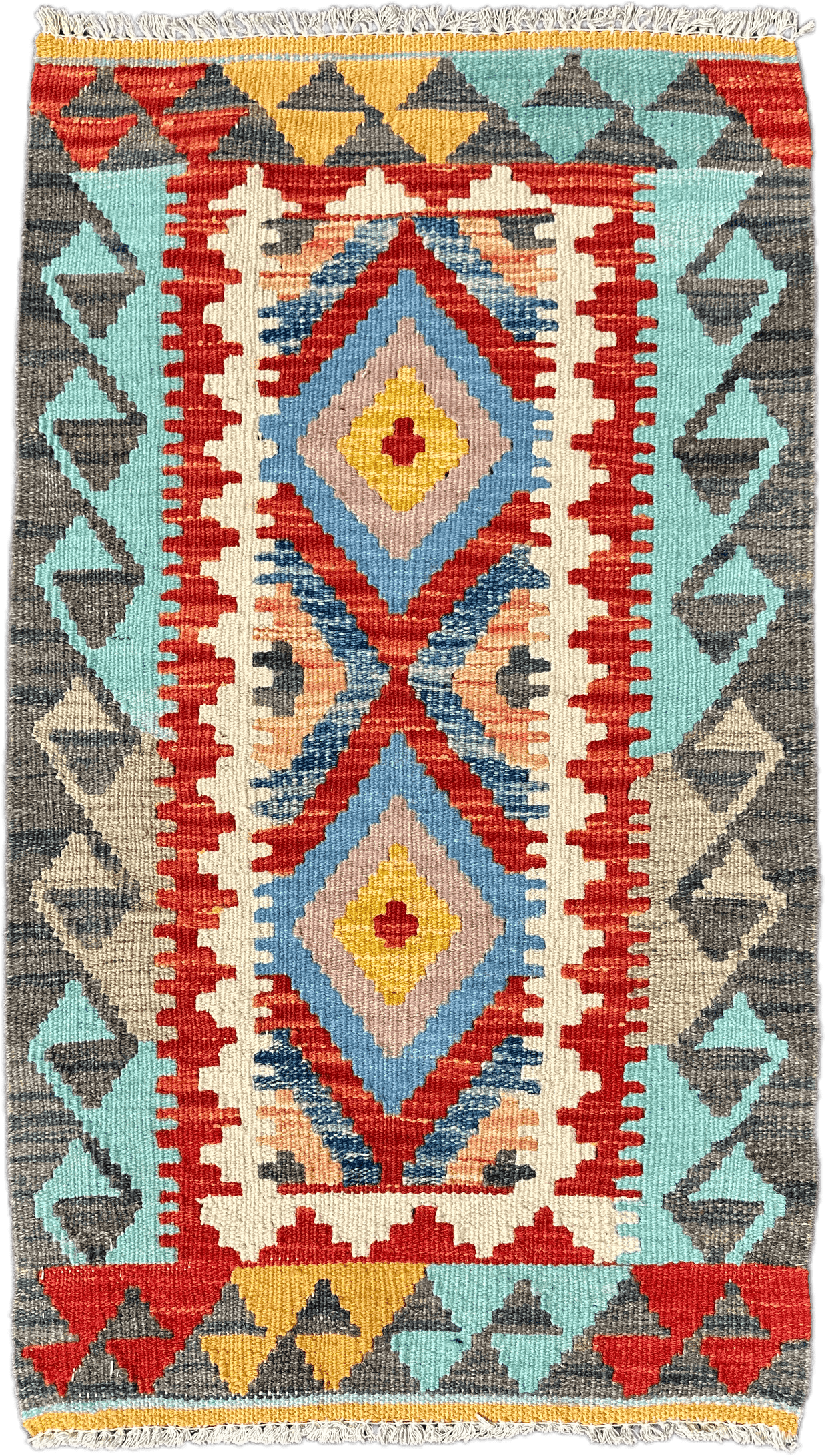 Chobi Kilim Rug - 96 cm x 56 cm