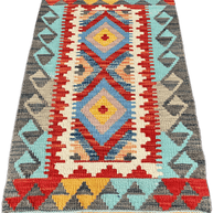 Chobi Kilim Rug - 96 cm x 56 cm