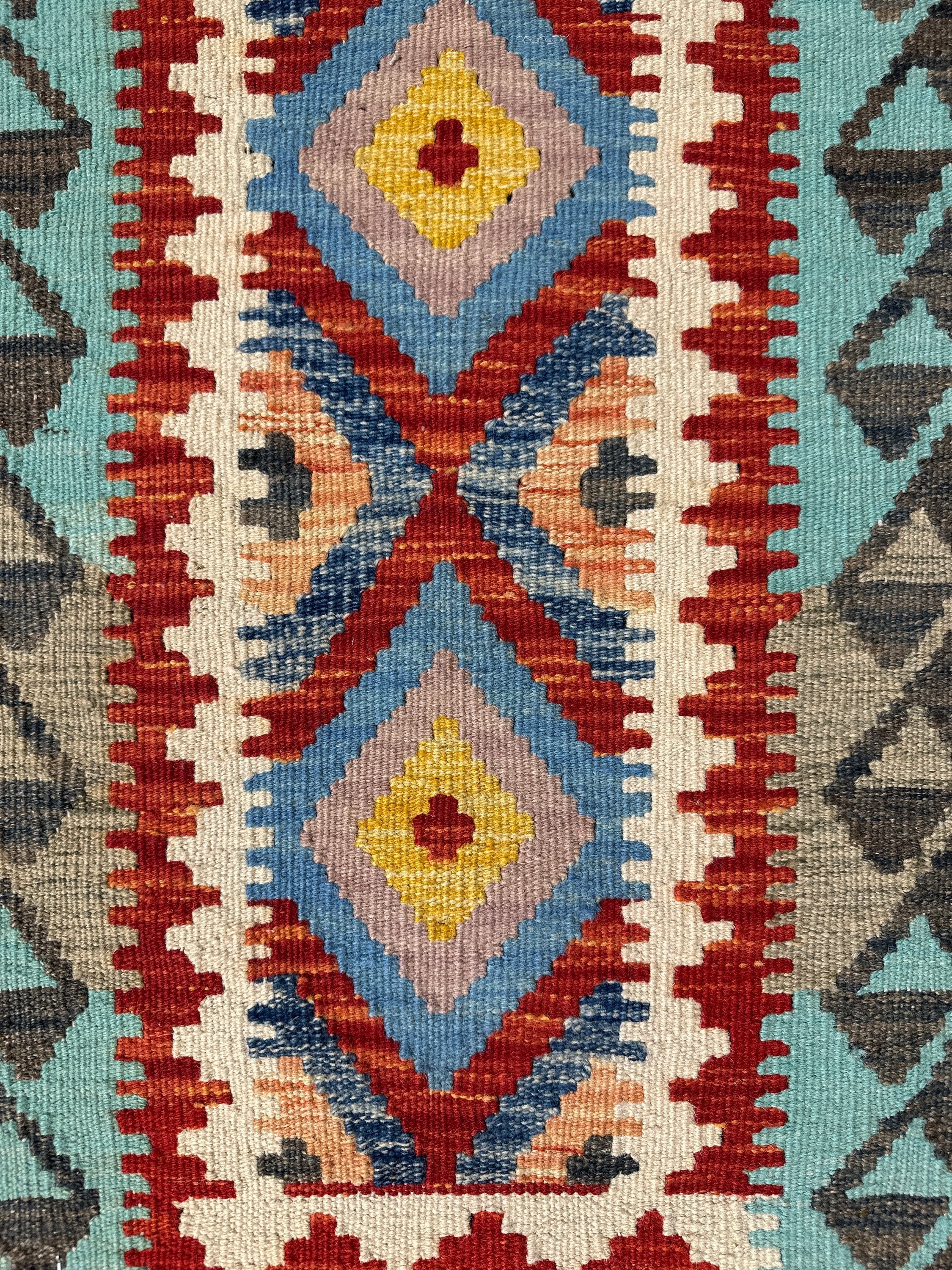 Chobi Kilim Rug - 96 cm x 56 cm