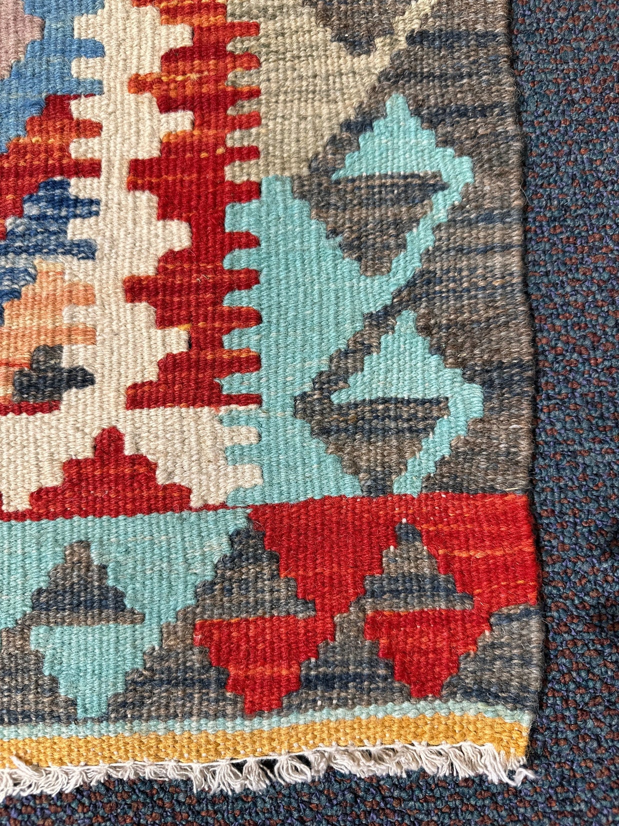 Chobi Kilim Rug - 96 cm x 56 cm