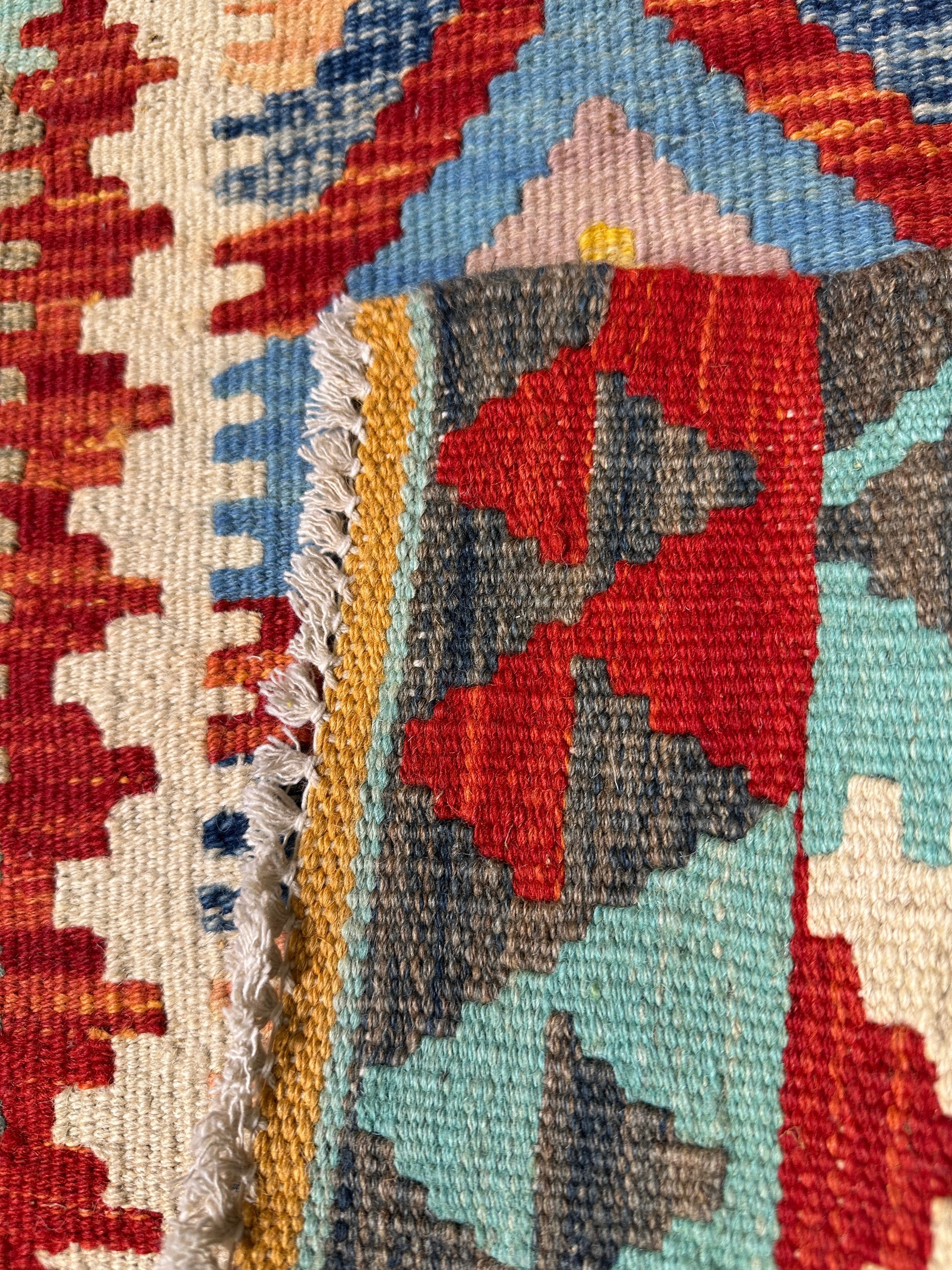 Chobi Kilim Rug - 96 cm x 56 cm