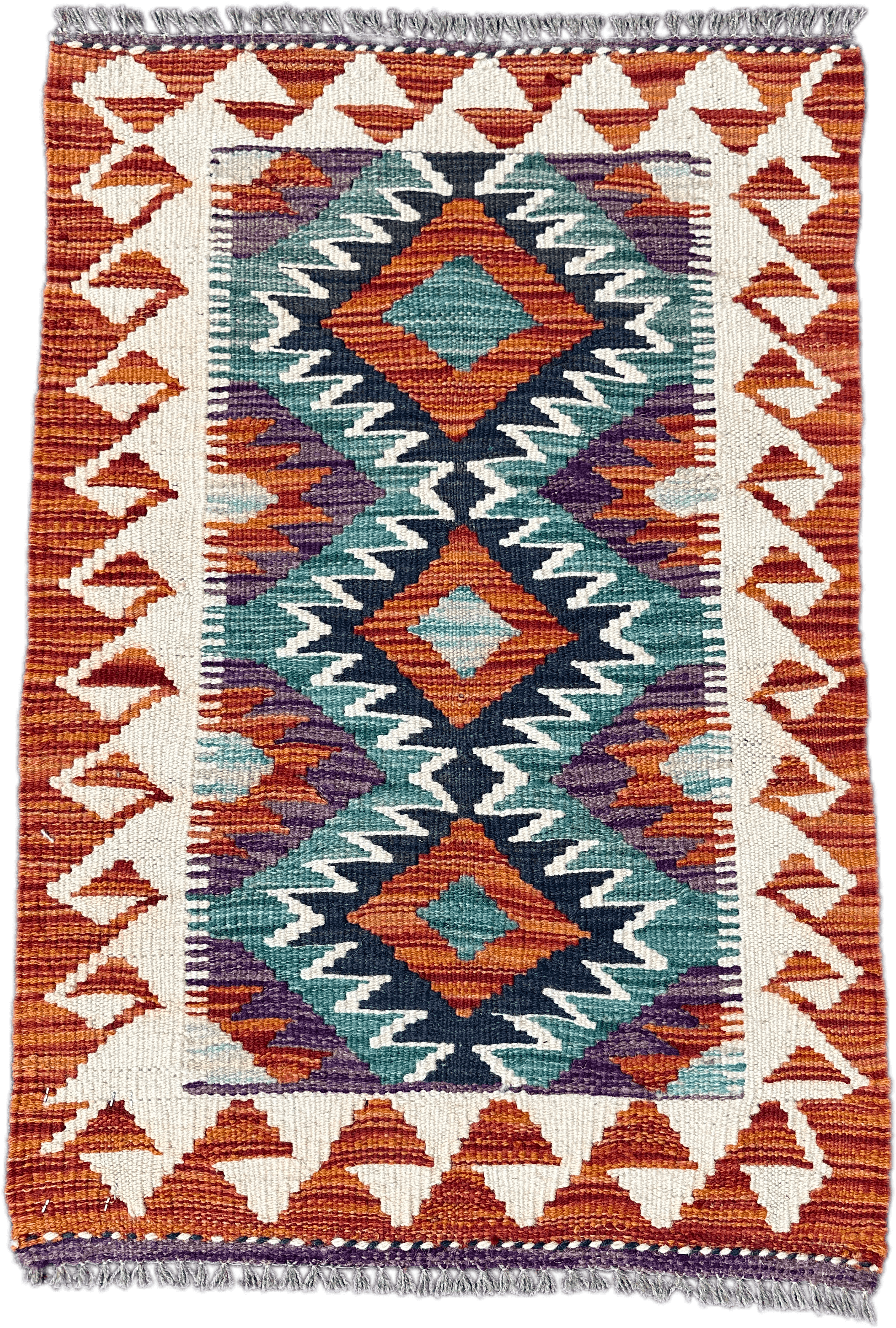 Chobi Kilim Rug - 85 cm x 58 cm
