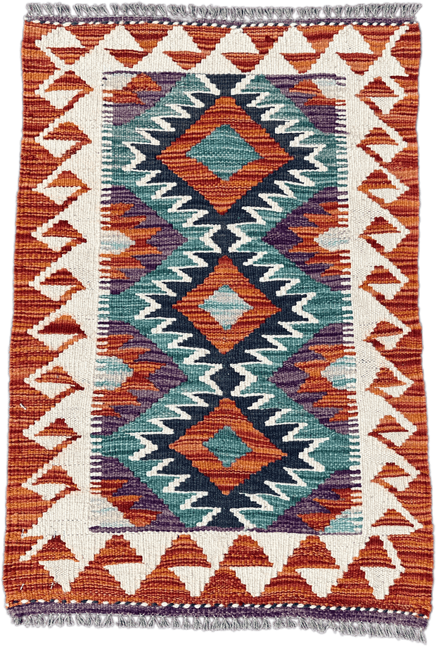 Chobi Kilim Rug - 85 cm x 58 cm