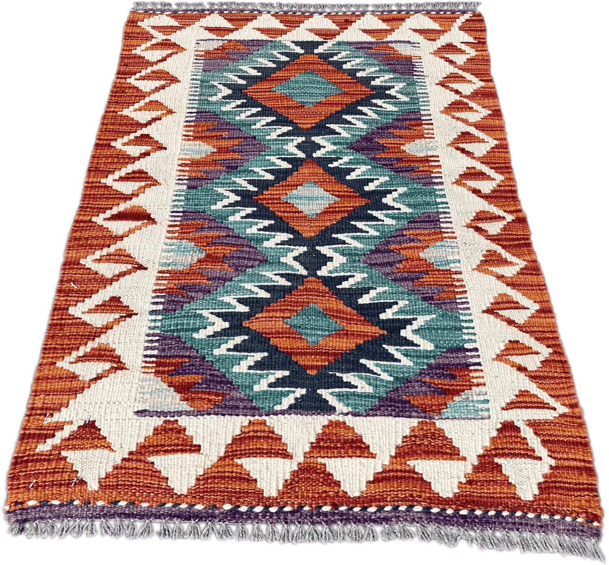 Chobi Kilim Rug - 85 cm x 58 cm