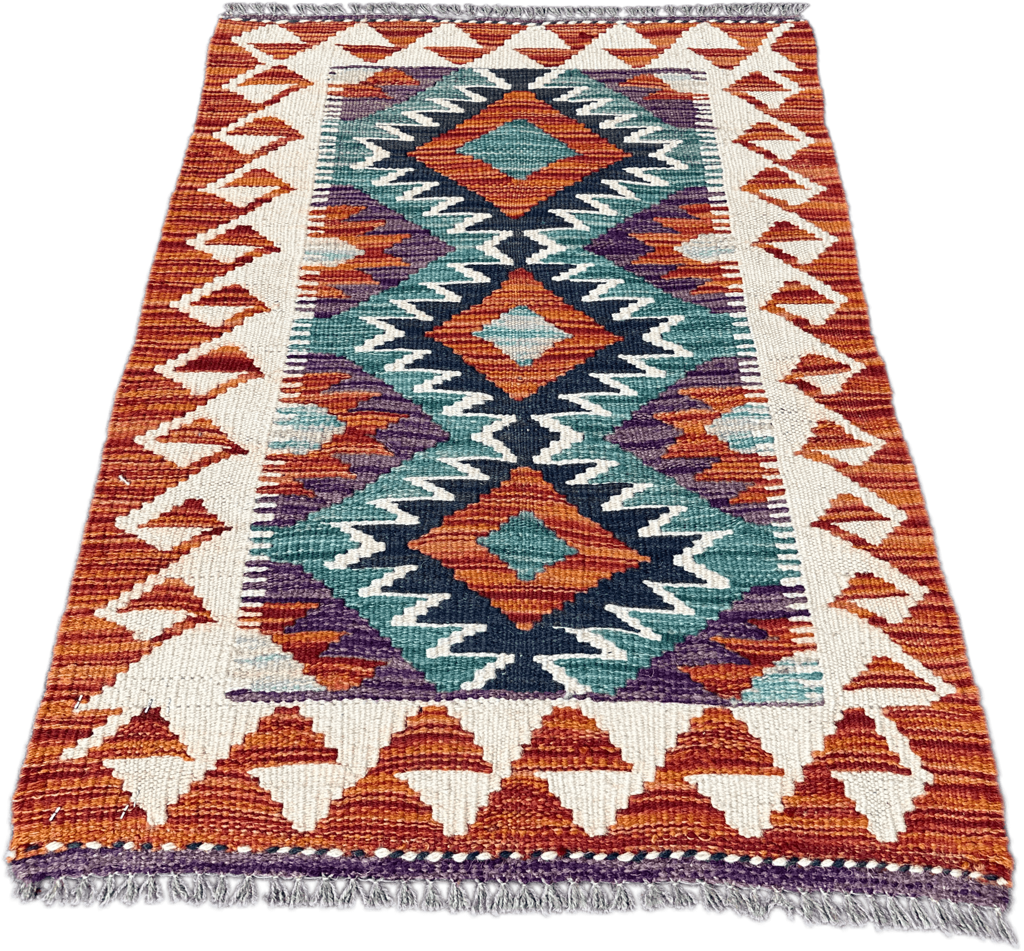 Chobi Kilim Rug - 85 cm x 58 cm