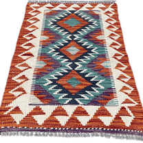 Chobi Kilim Rug - 85 cm x 58 cm