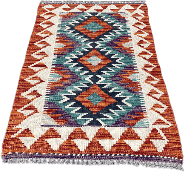 Chobi Kilim Rug - 85 cm x 58 cm