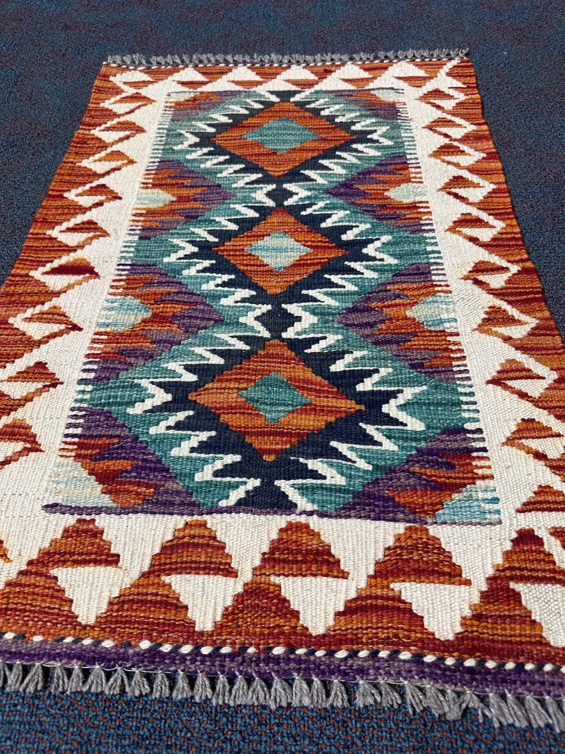 Chobi Kilim Rug - 85 cm x 58 cm
