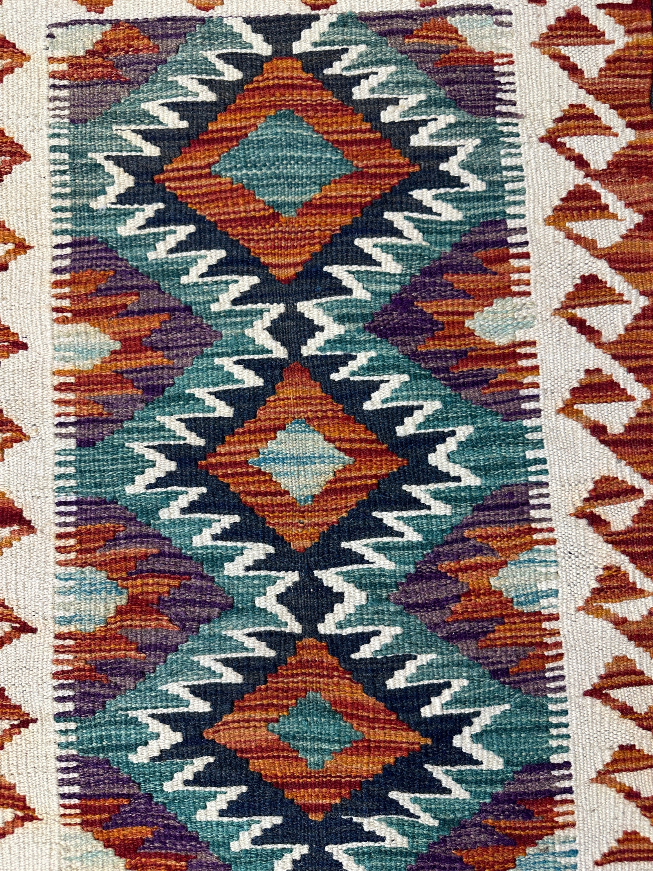 Chobi Kilim Rug - 85 cm x 58 cm