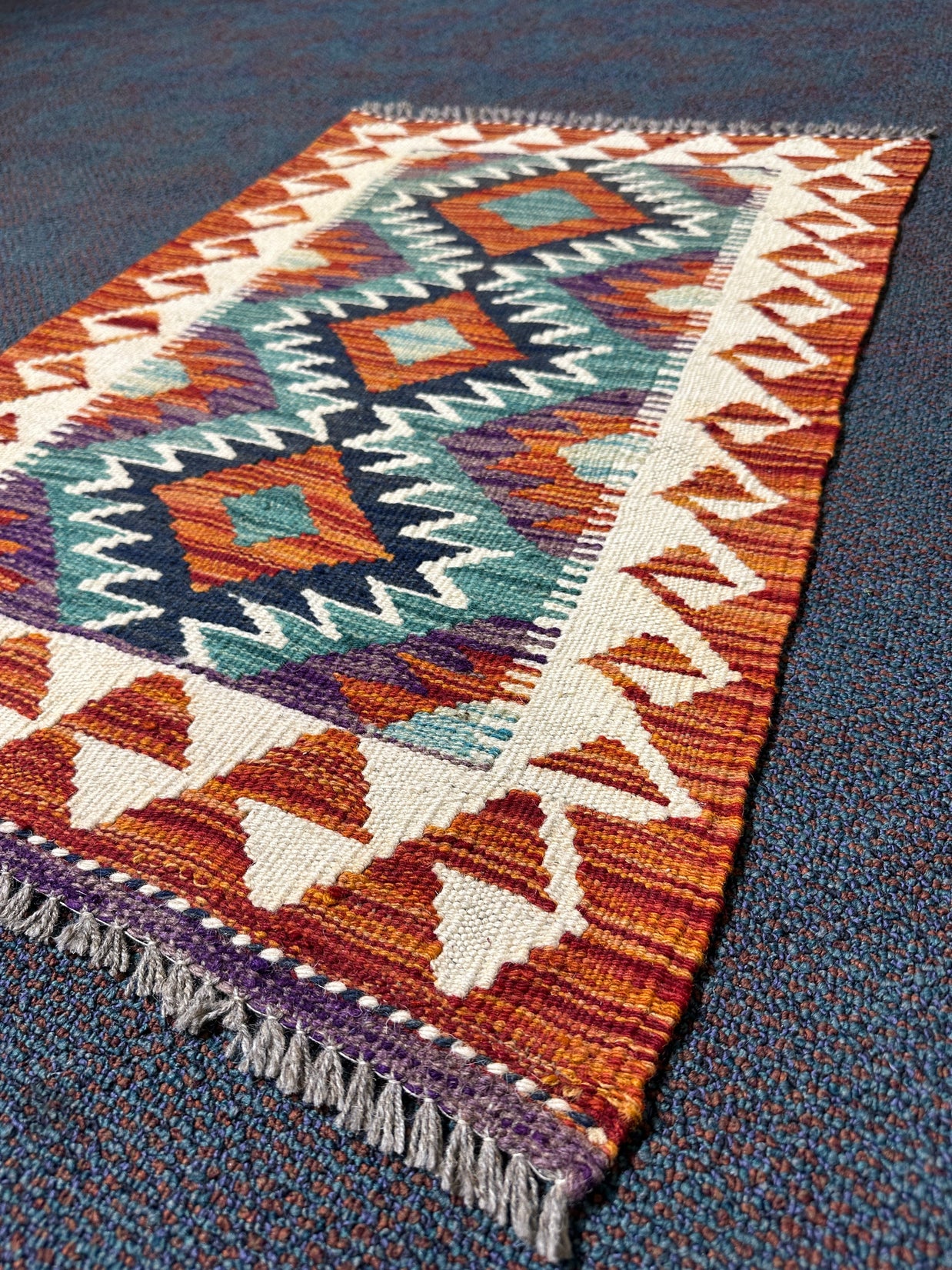 Chobi Kilim Rug - 85 cm x 58 cm