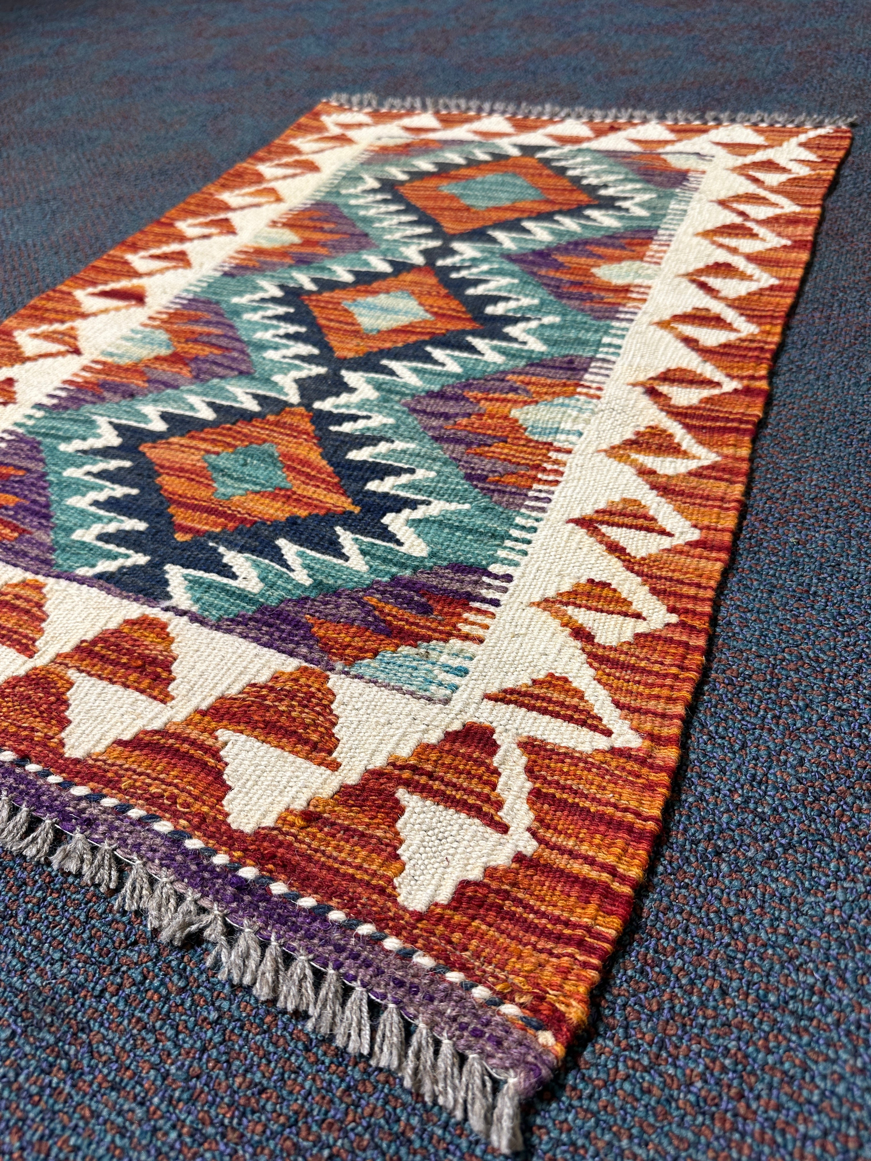 Chobi Kilim Rug - 85 cm x 58 cm