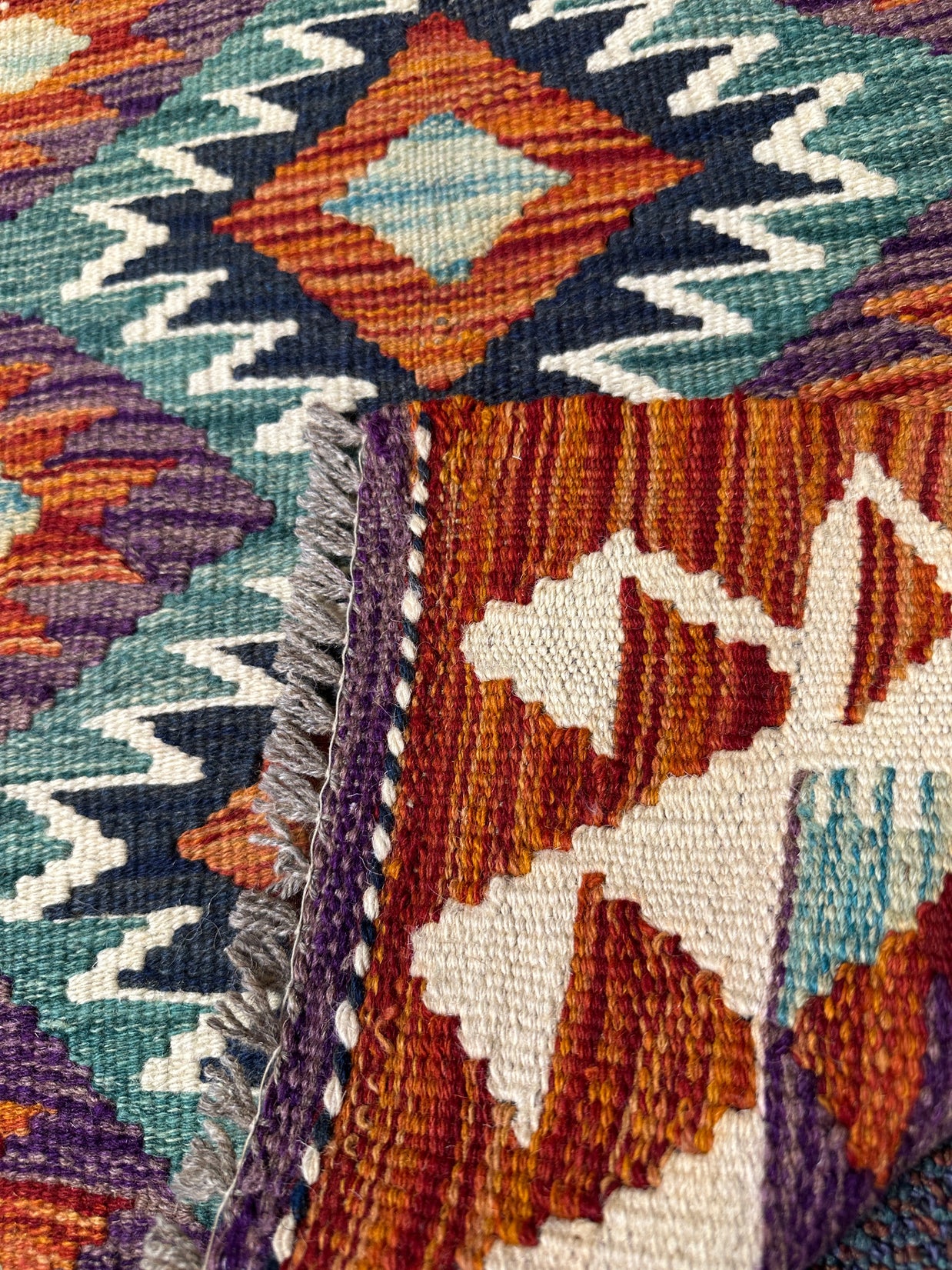 Chobi Kilim Rug - 85 cm x 58 cm