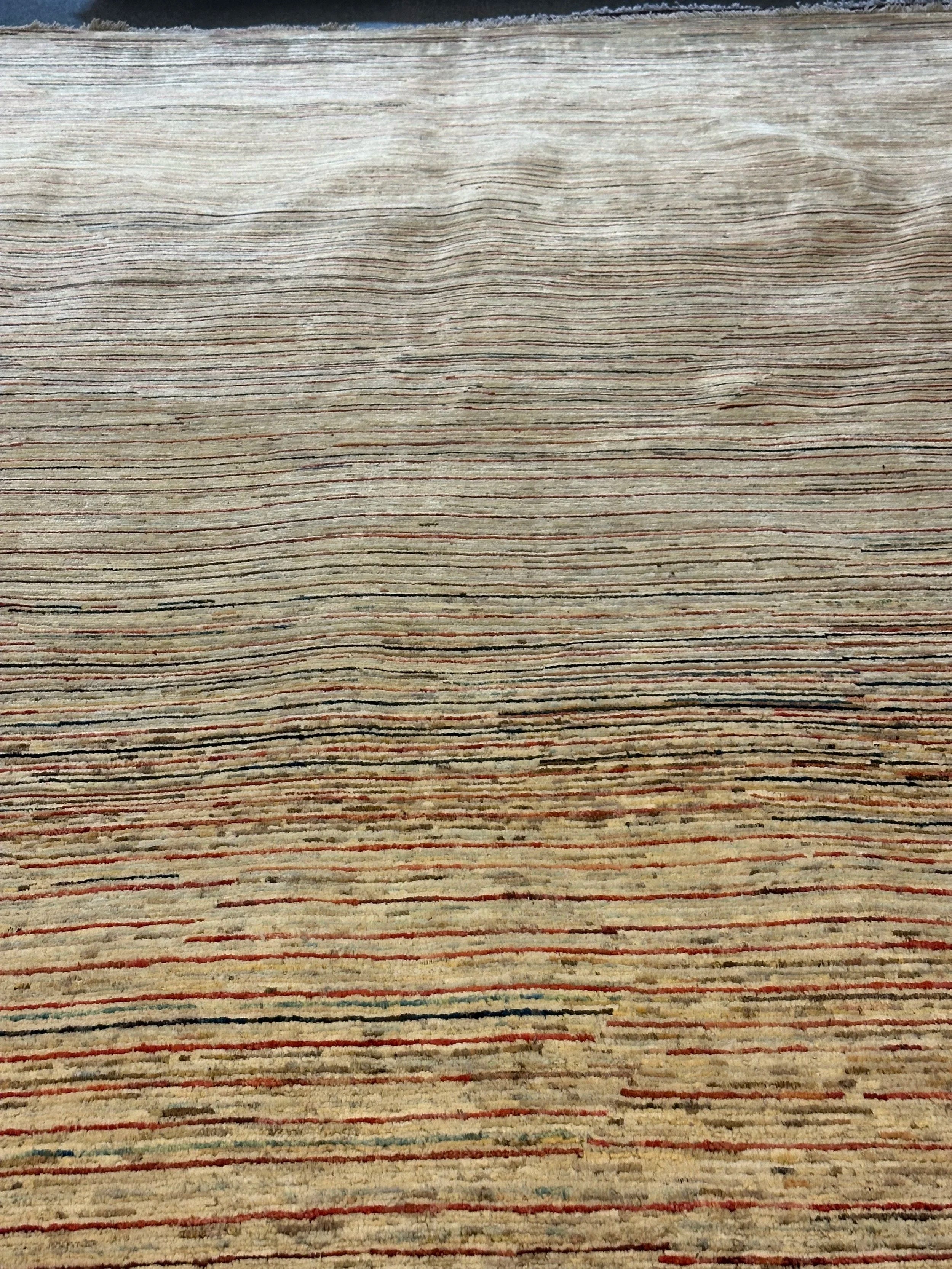 Afghan Modern Gabbeh Natural Dye Pure wool Pile Rug 300cm X 245cm