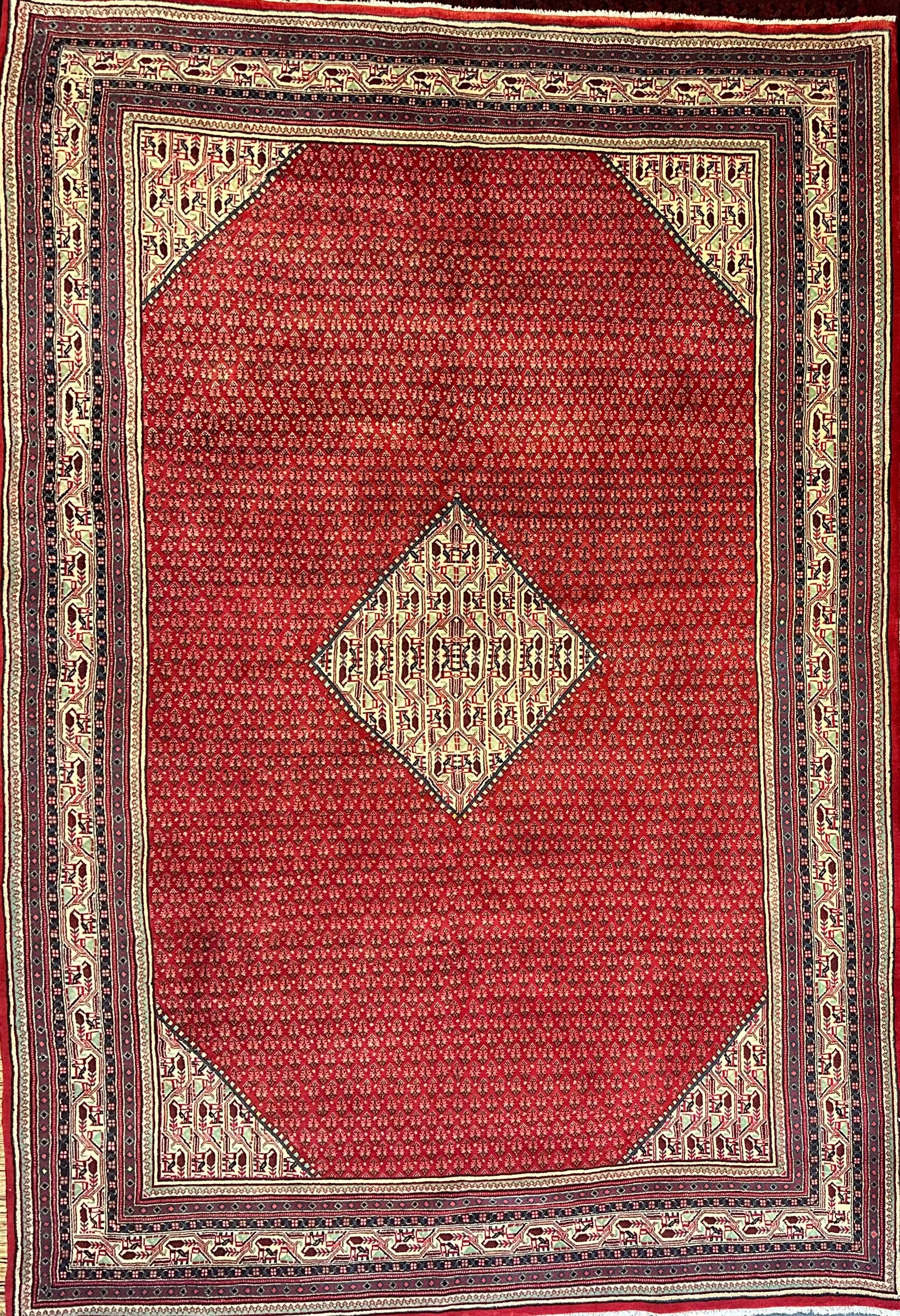 Persian Sarband Pure Wool Pile Hand Knotted Rug 330cm X 225cm