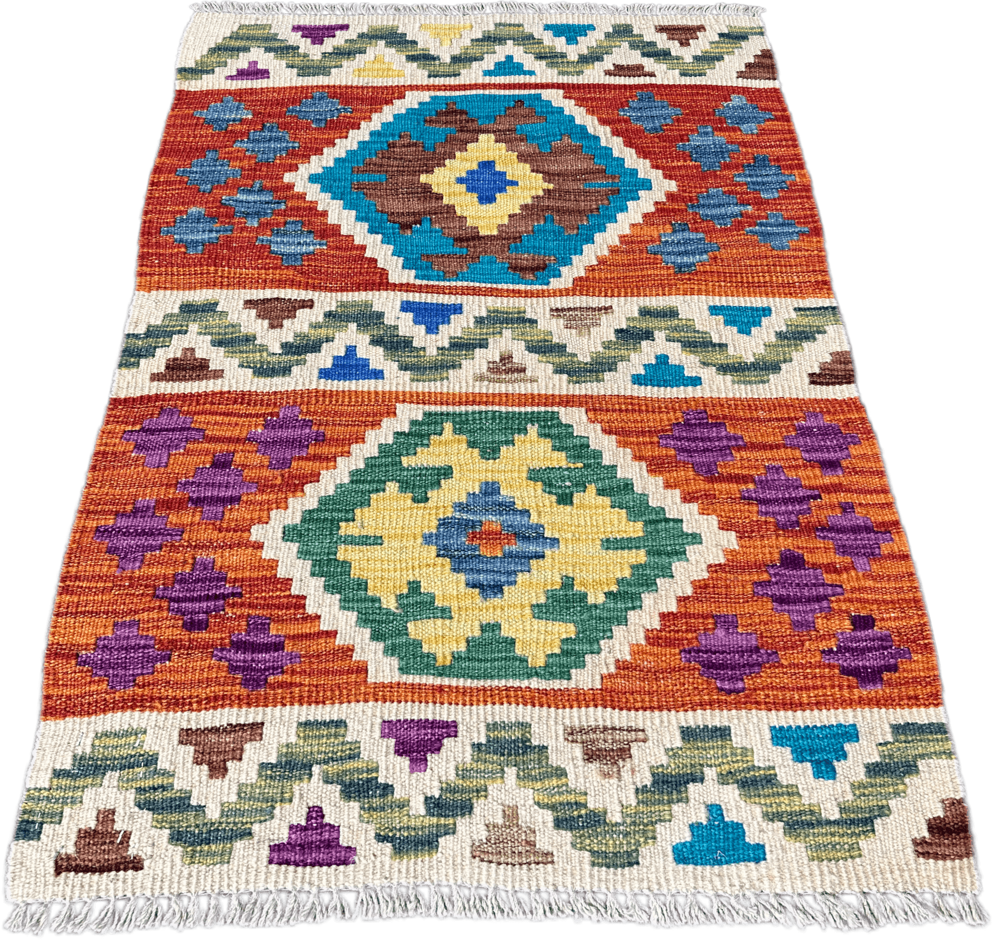 Chobi Kilim Rug - 91 cm x 60 cm