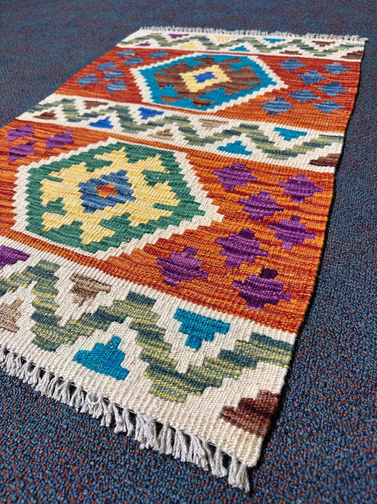 Chobi Kilim Rug - 91 cm x 60 cm