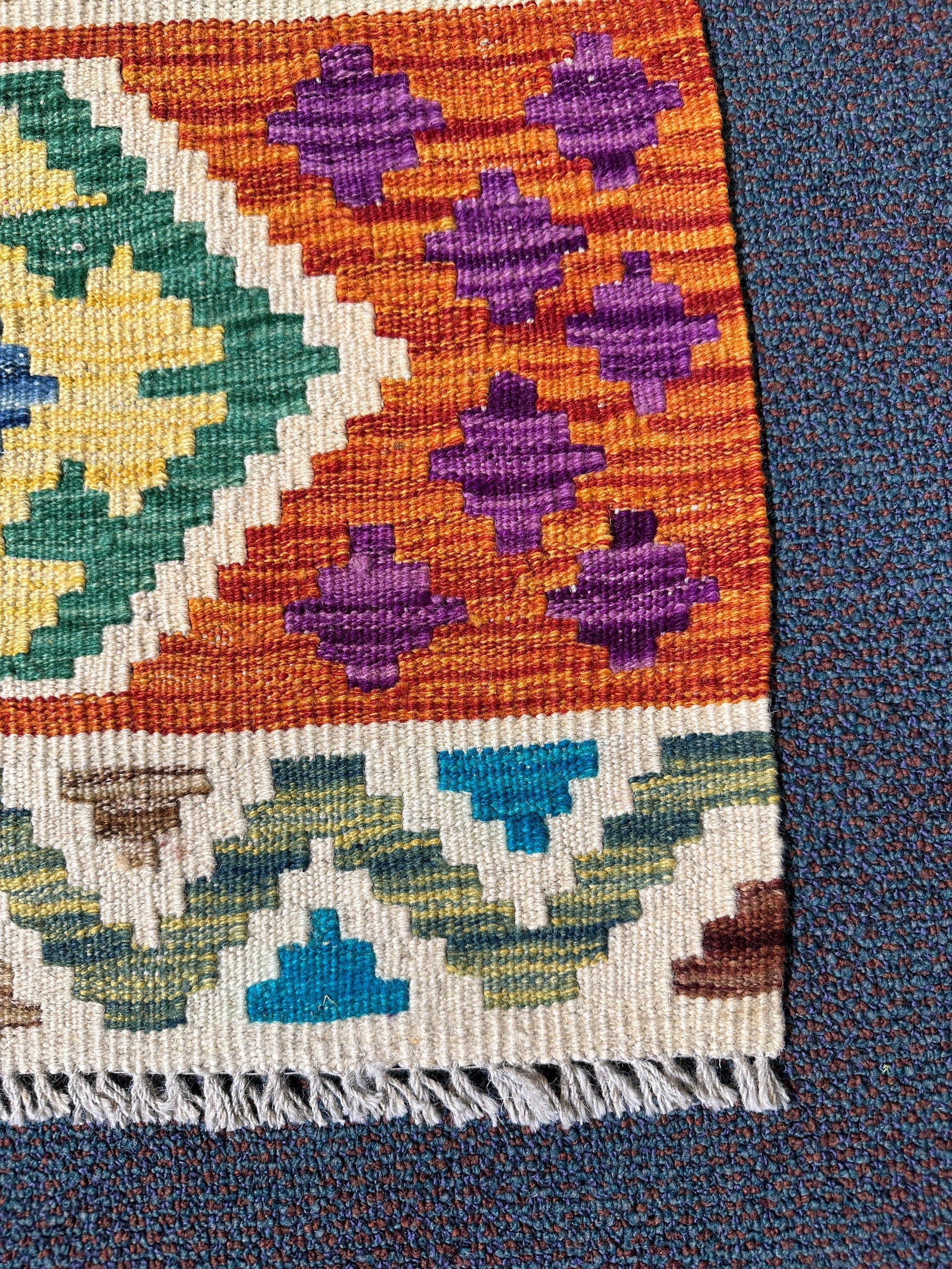 Chobi Kilim Rug - 91 cm x 60 cm