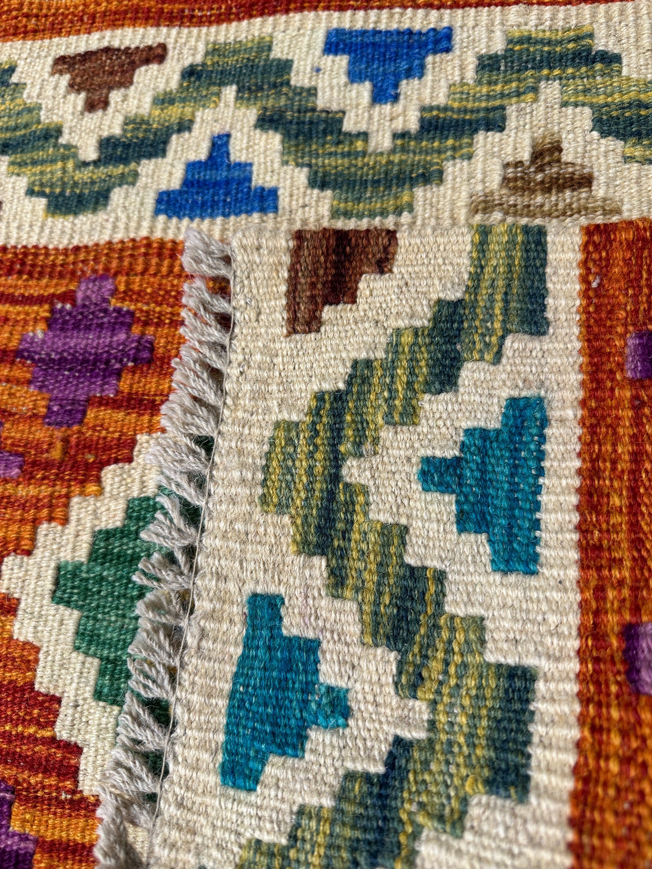 Chobi Kilim Rug - 91 cm x 60 cm