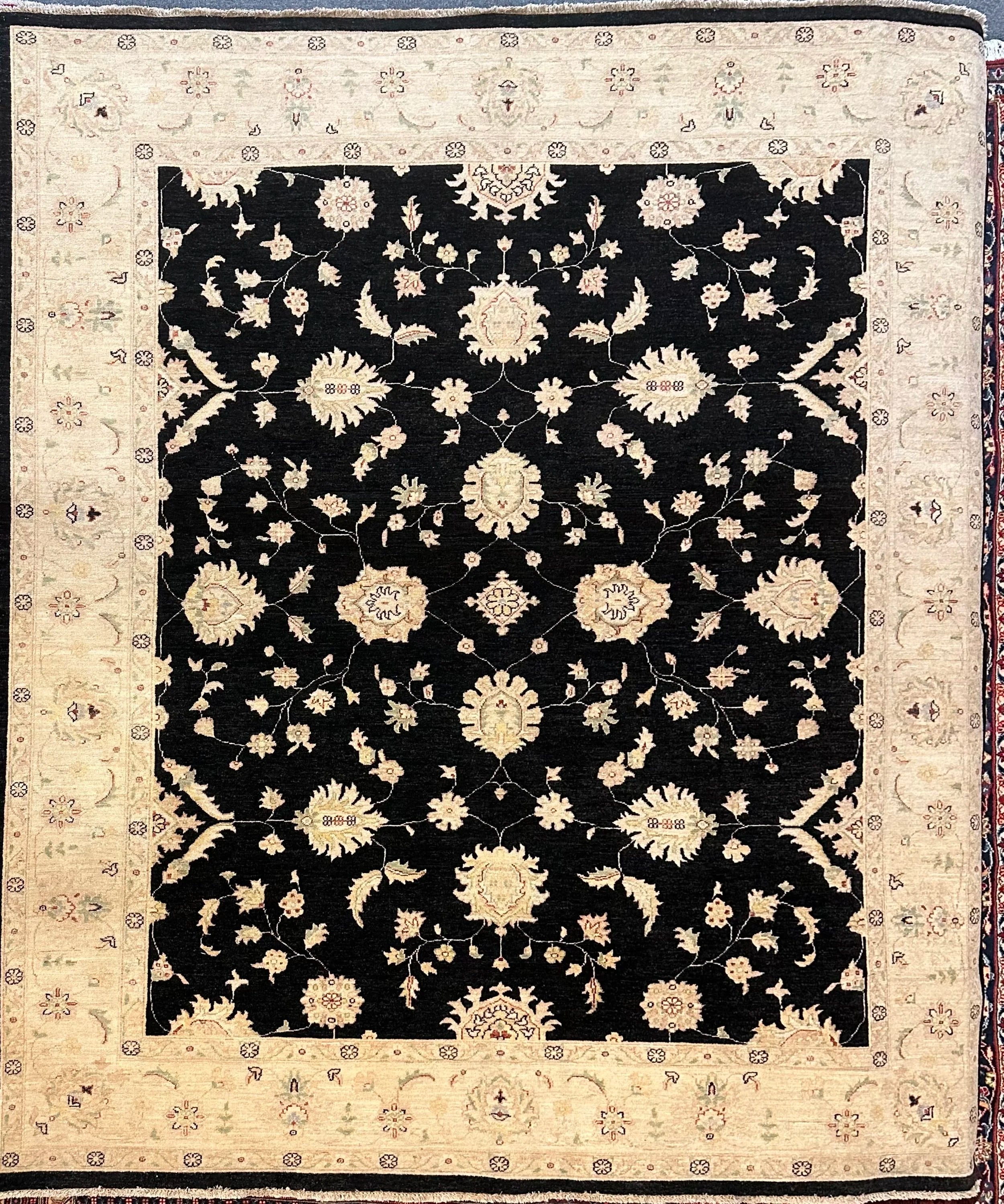 Tribal Chobi Natural Dye Hand Knotted Afghan Rug 295cm X 249cm