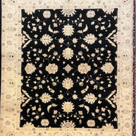 Tribal Chobi Natural Dye Hand Knotted Afghan Rug 295cm X 249cm