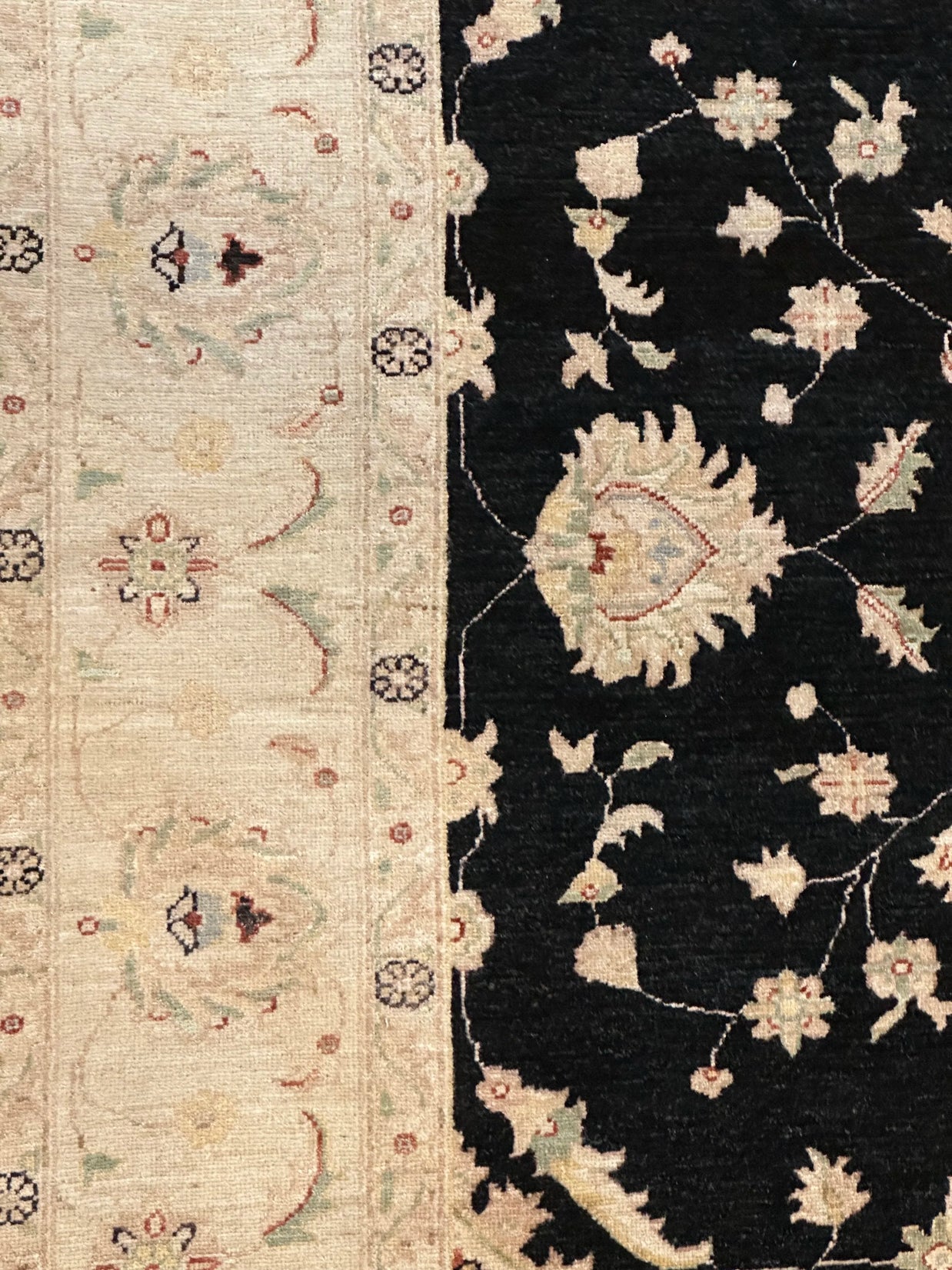 Tribal Chobi Natural Dye Hand Knotted Afghan Rug 295cm X 249cm