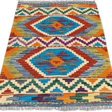 Chobi Kilim Rug - 87 cm x 64 cm