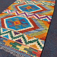 Chobi Kilim Rug - 87 cm x 64 cm