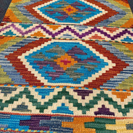 Chobi Kilim Rug - 87 cm x 64 cm