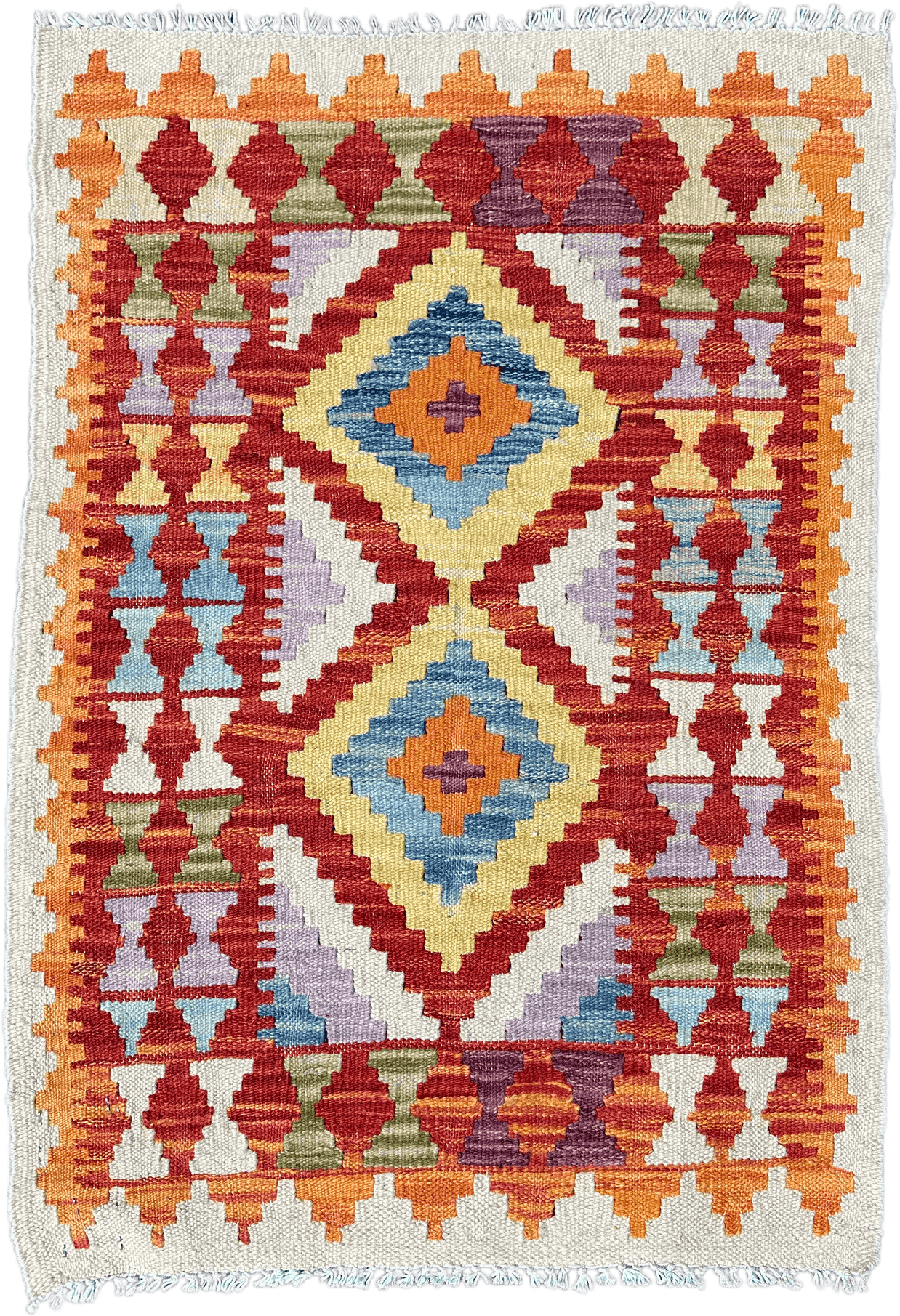 Chobi Kilim Rug - 86 cm x 59 cm