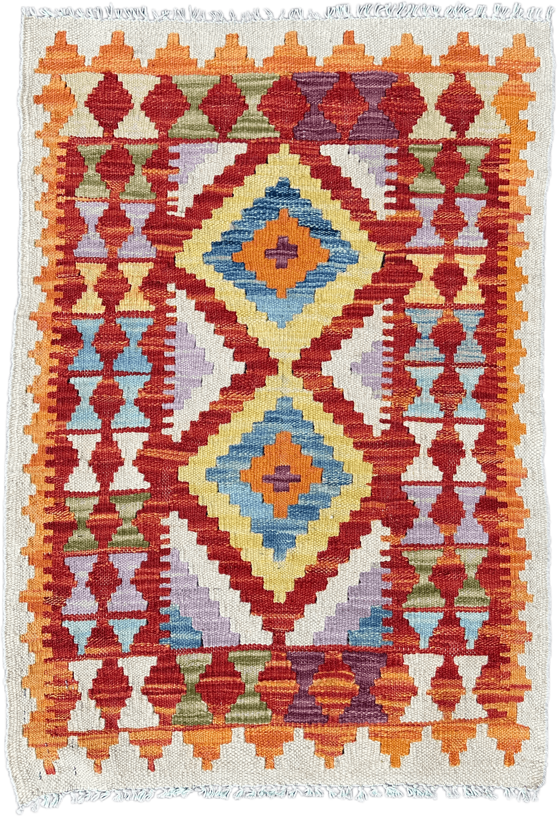 Chobi Kilim Rug - 86 cm x 59 cm