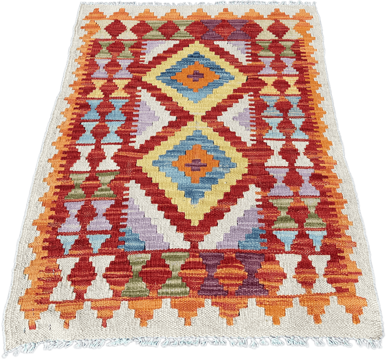 Chobi Kilim Rug - 86 cm x 59 cm