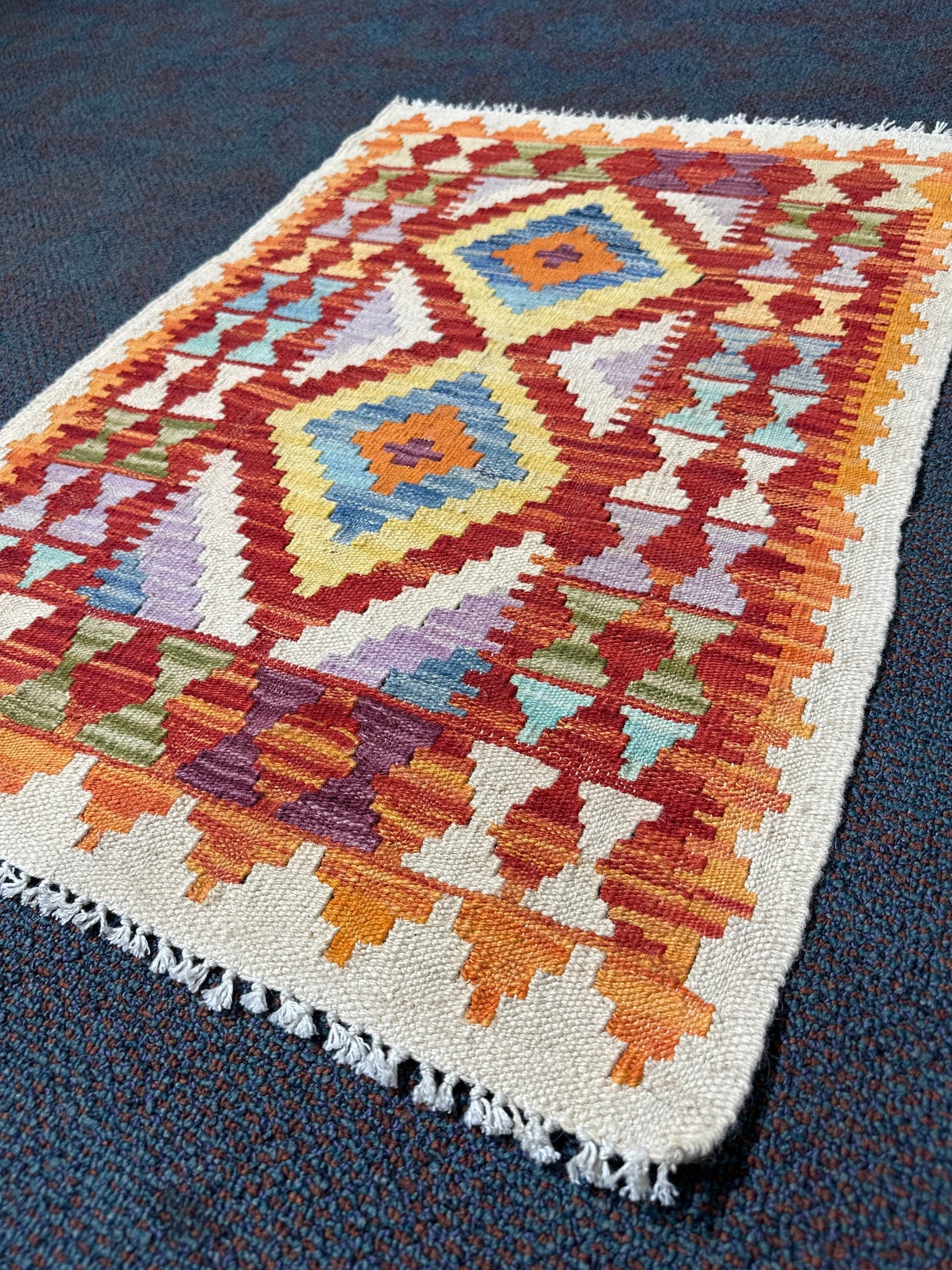 Chobi Kilim Rug - 86 cm x 59 cm
